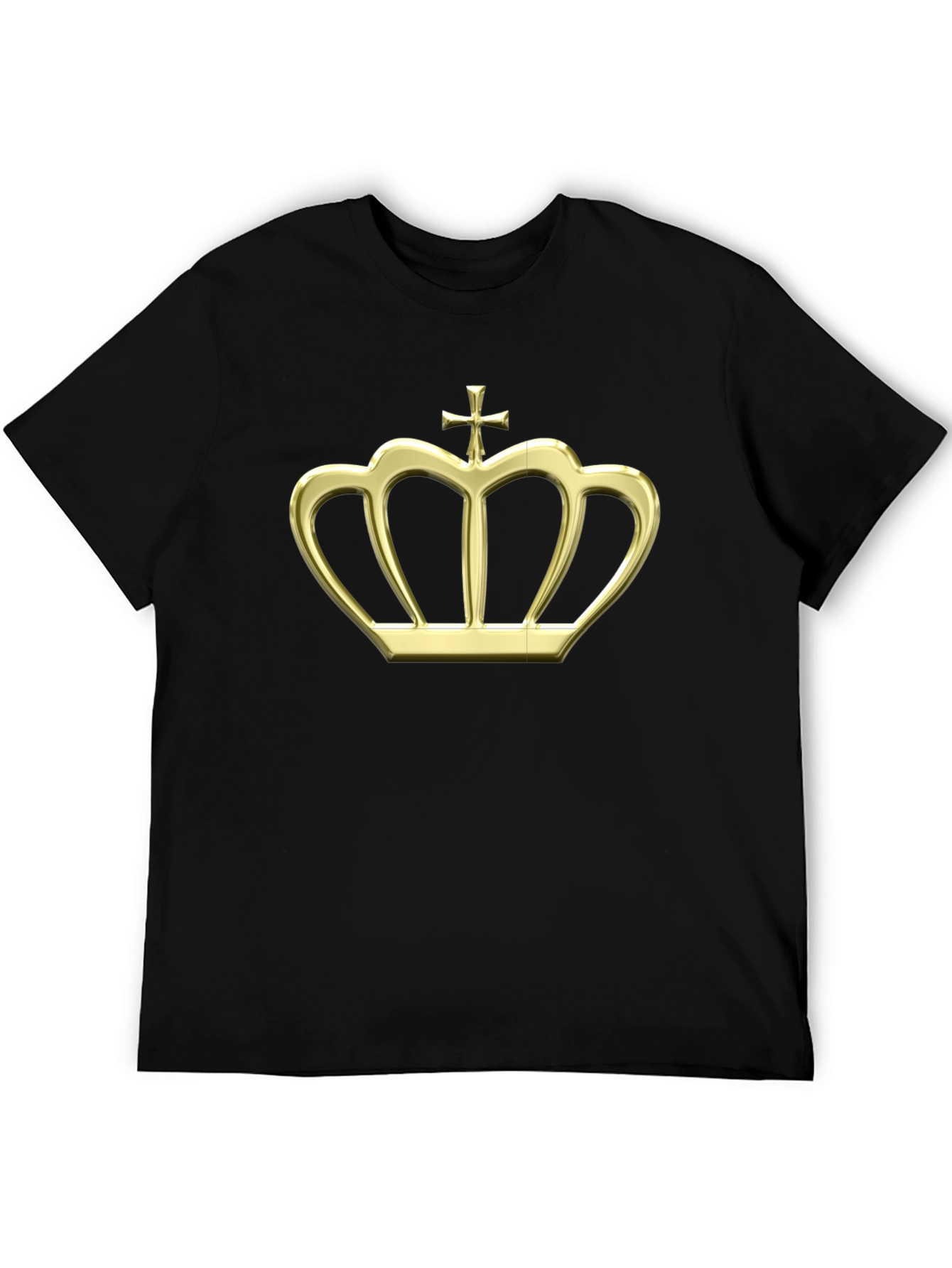 Golden Crown Graphic Tee - Black