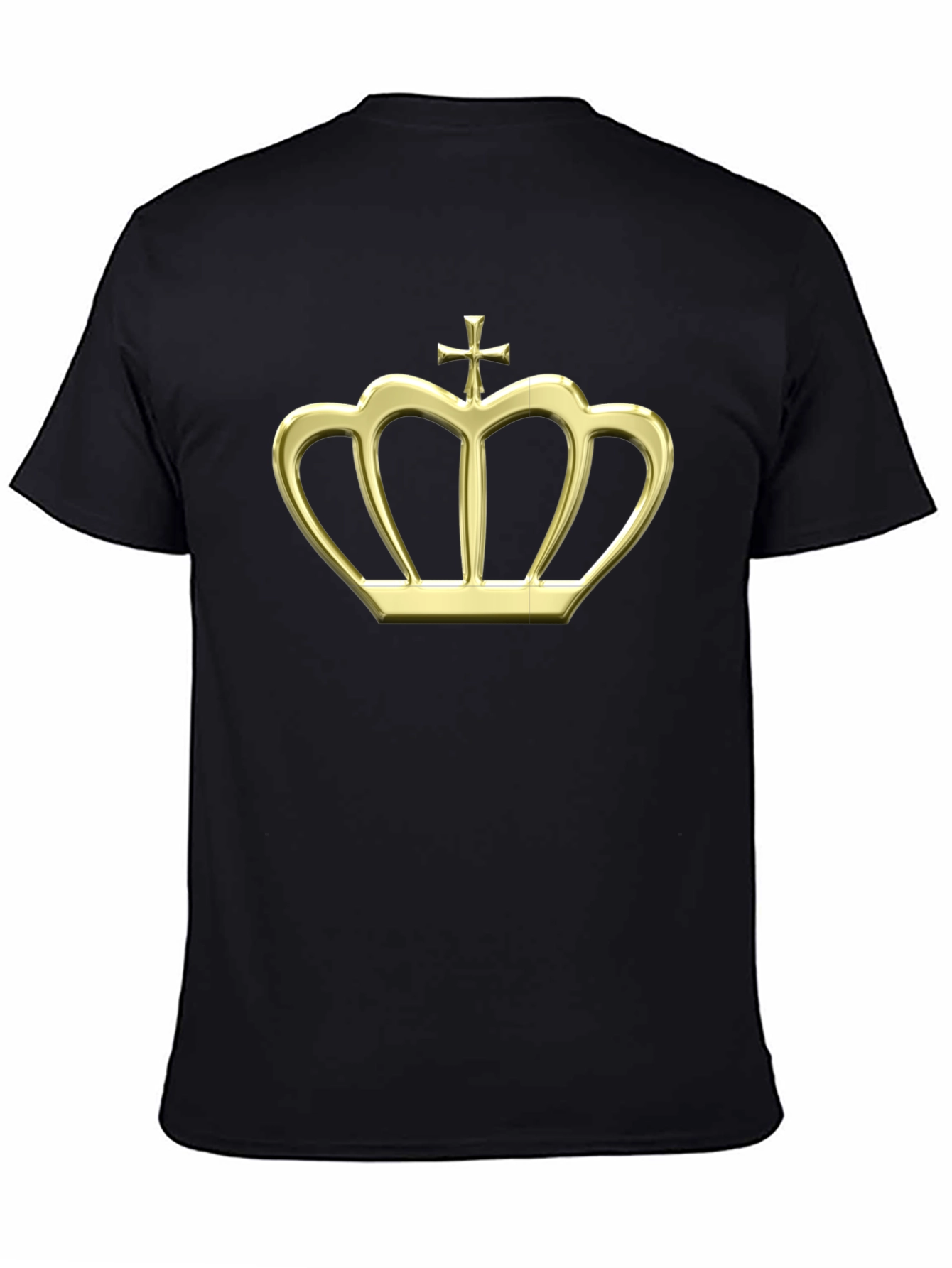 Golden Crown Graphic Tee - Black