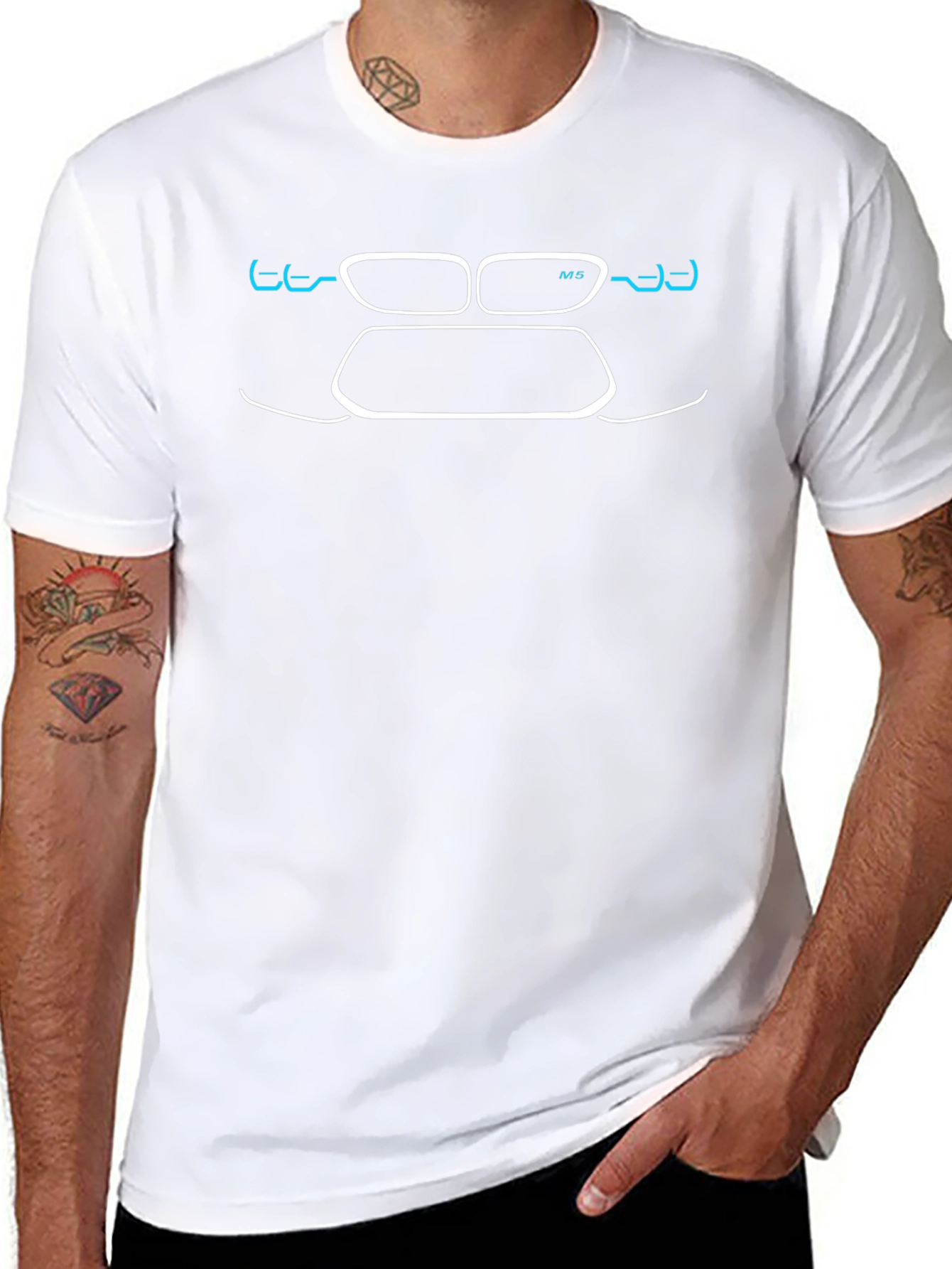 BMW M5 Outline T-Shirt - Automotive Enthusiast Apparel