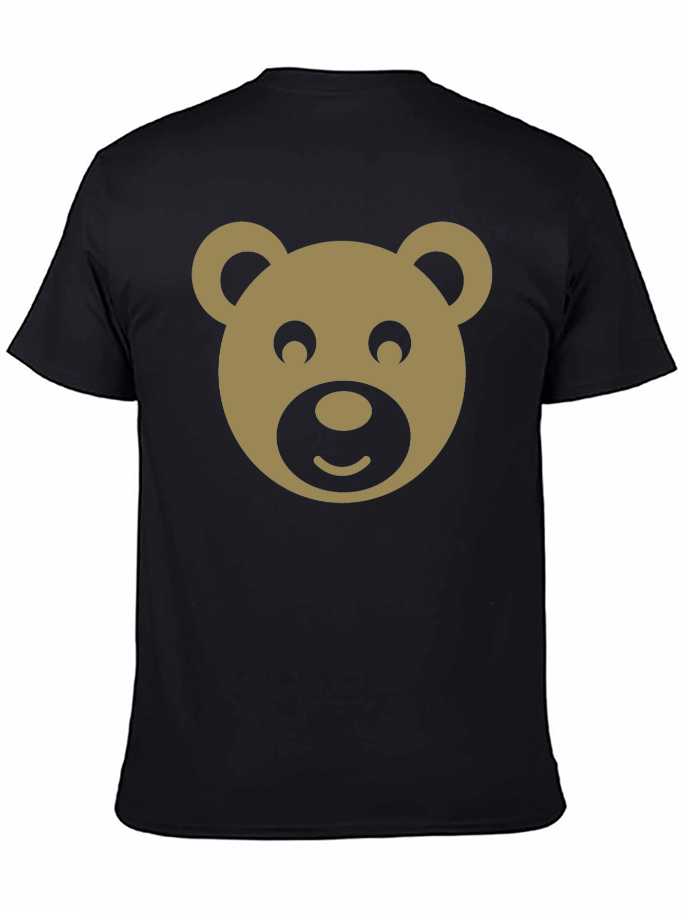 Cute Bear Graphic Black T-Shirt - Trendy Casual Tee