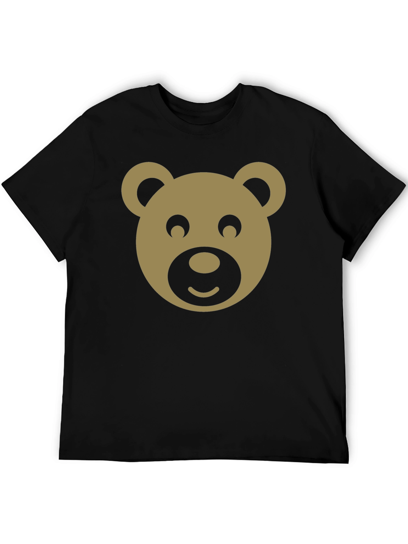 Cute Bear Graphic Black T-Shirt - Trendy Casual Tee