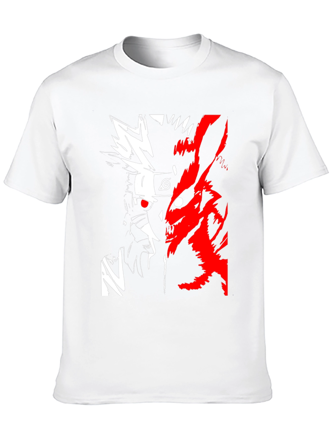 Naruto & Kurama Black Graphic T-Shirt