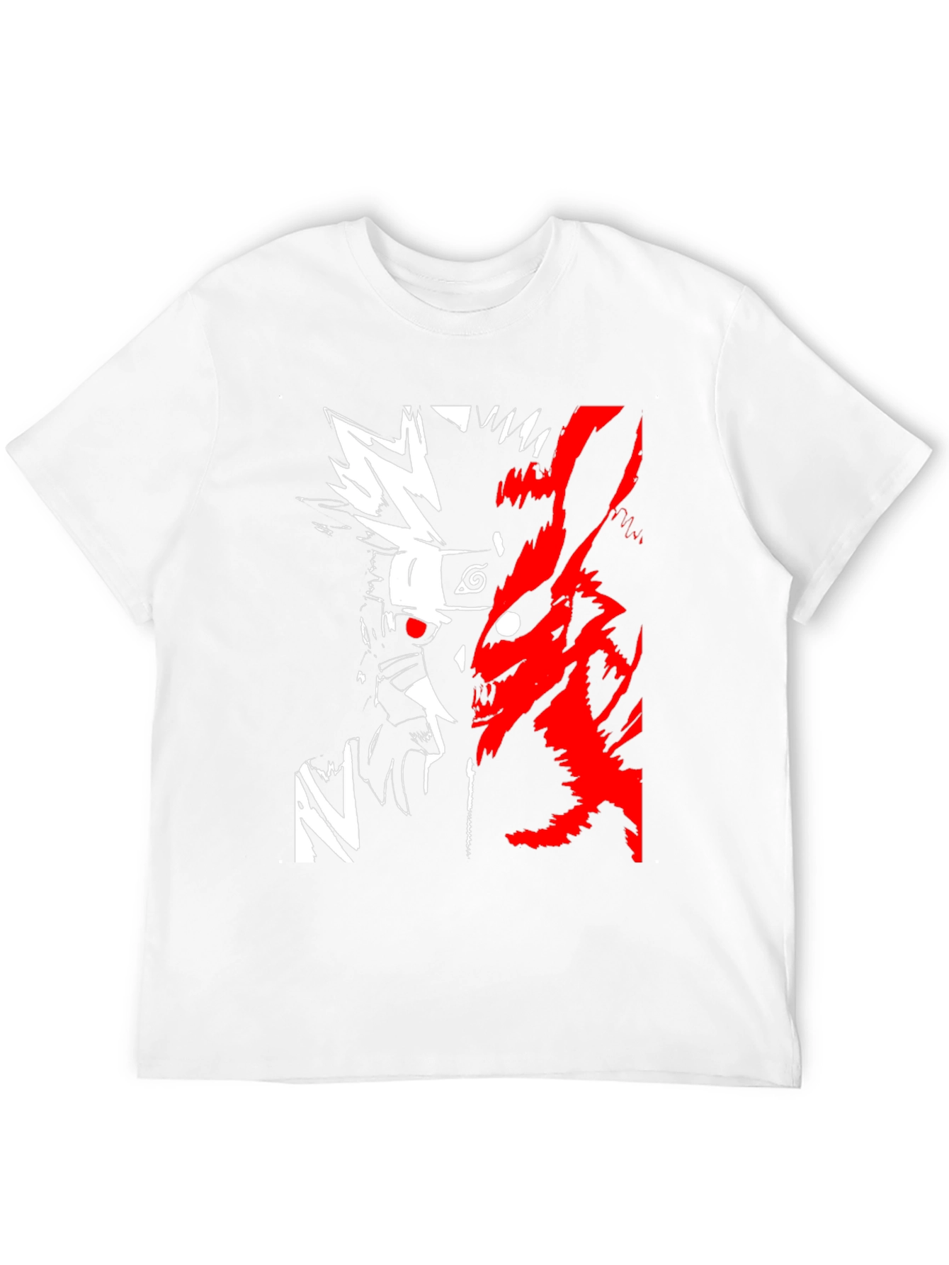 Naruto & Kurama Black Graphic T-Shirt