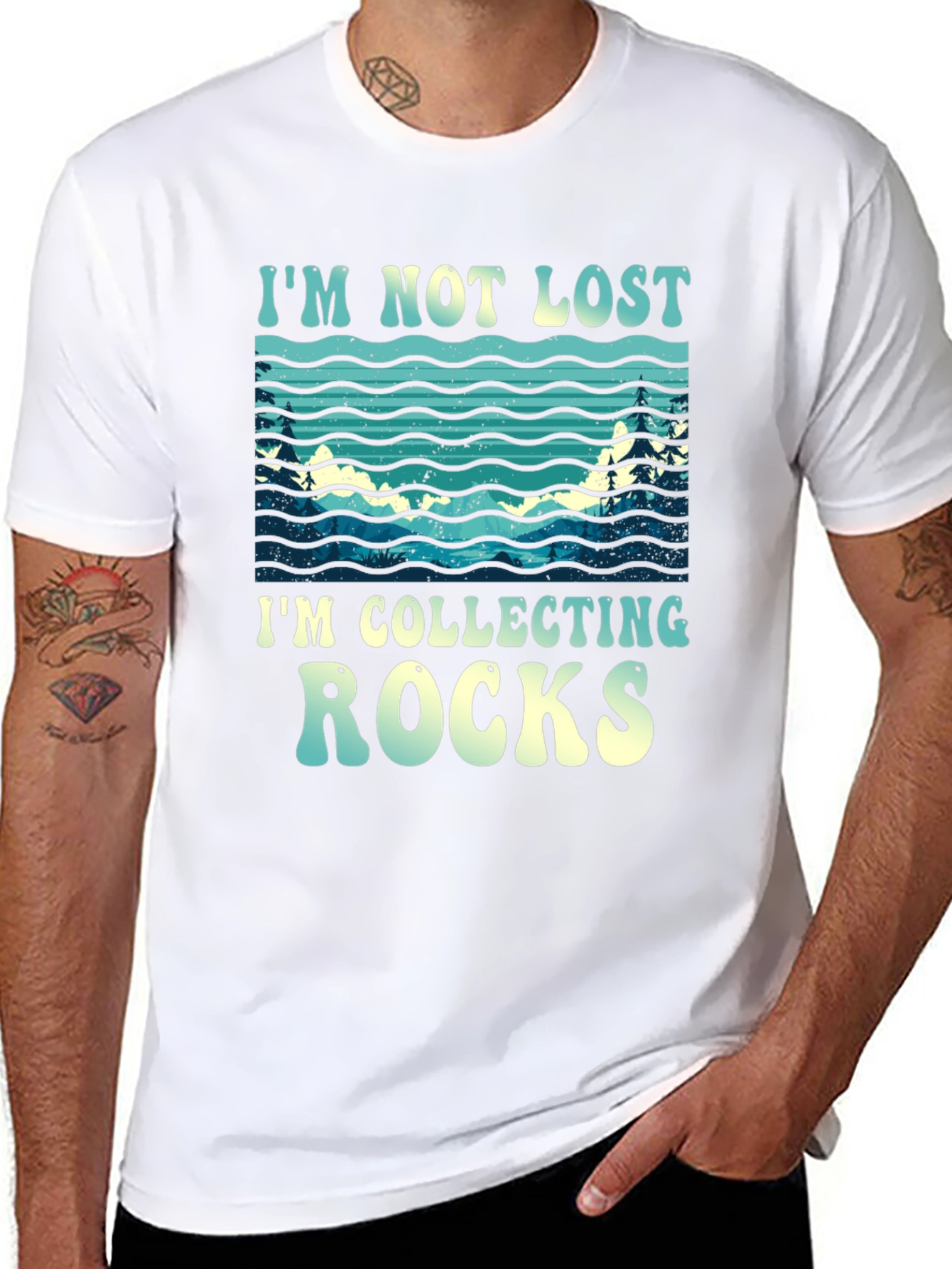 Im Not Lost Im Collecting Rocks T-Shirt