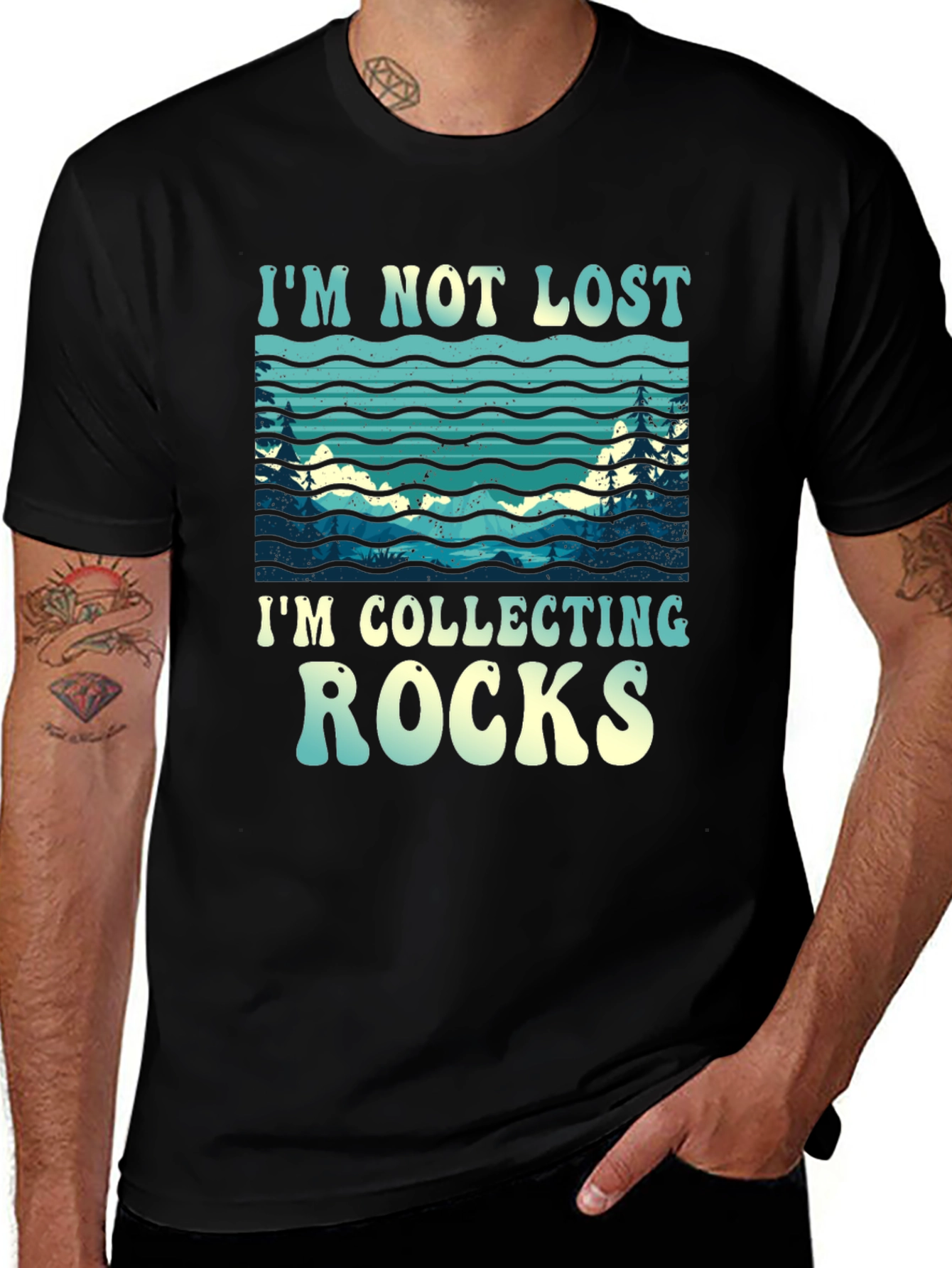 Im Not Lost Im Collecting Rocks T-Shirt