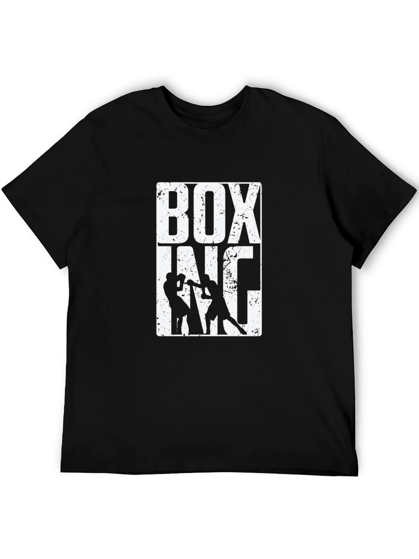 Boxing Inc. Graphic Print Tee - Black Cotton Blend