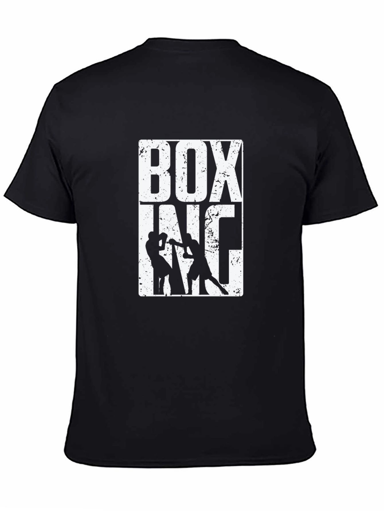 Boxing Inc. Graphic Print Tee - Black Cotton Blend