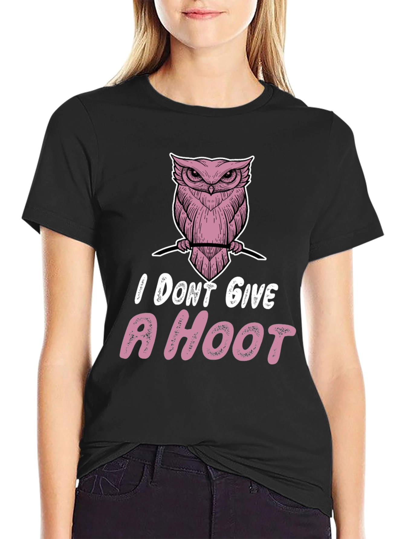 I Dont Give a Hoot Owl Graphic Tee