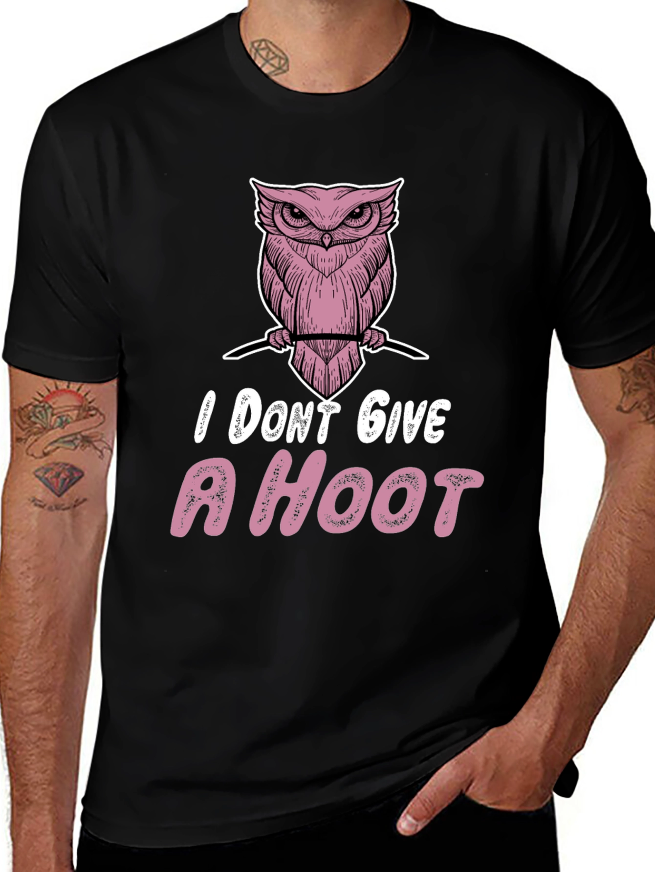 I Dont Give a Hoot Owl Graphic Tee