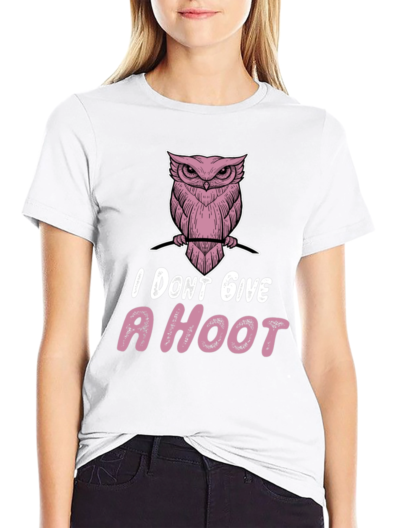 I Dont Give a Hoot Owl Graphic Tee