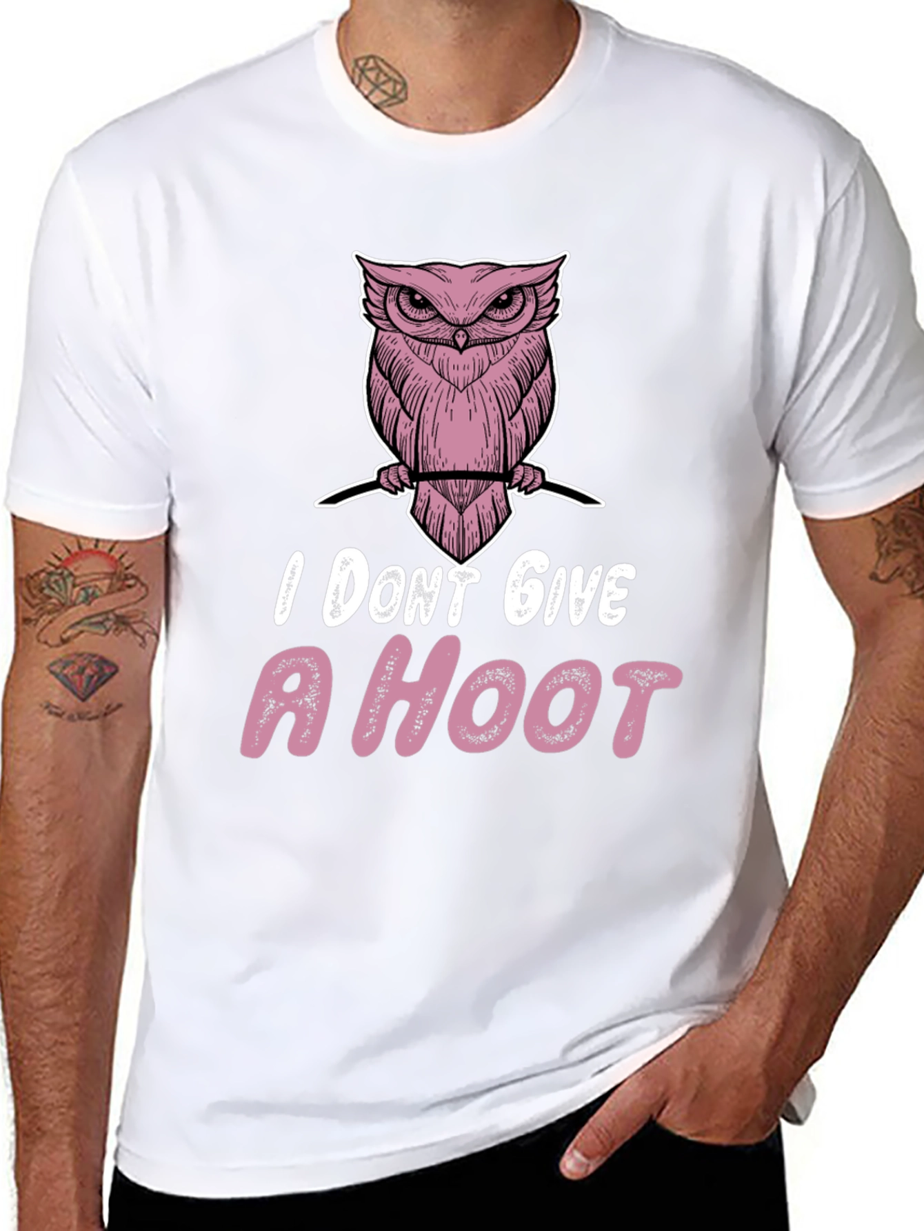I Dont Give a Hoot Owl Graphic Tee