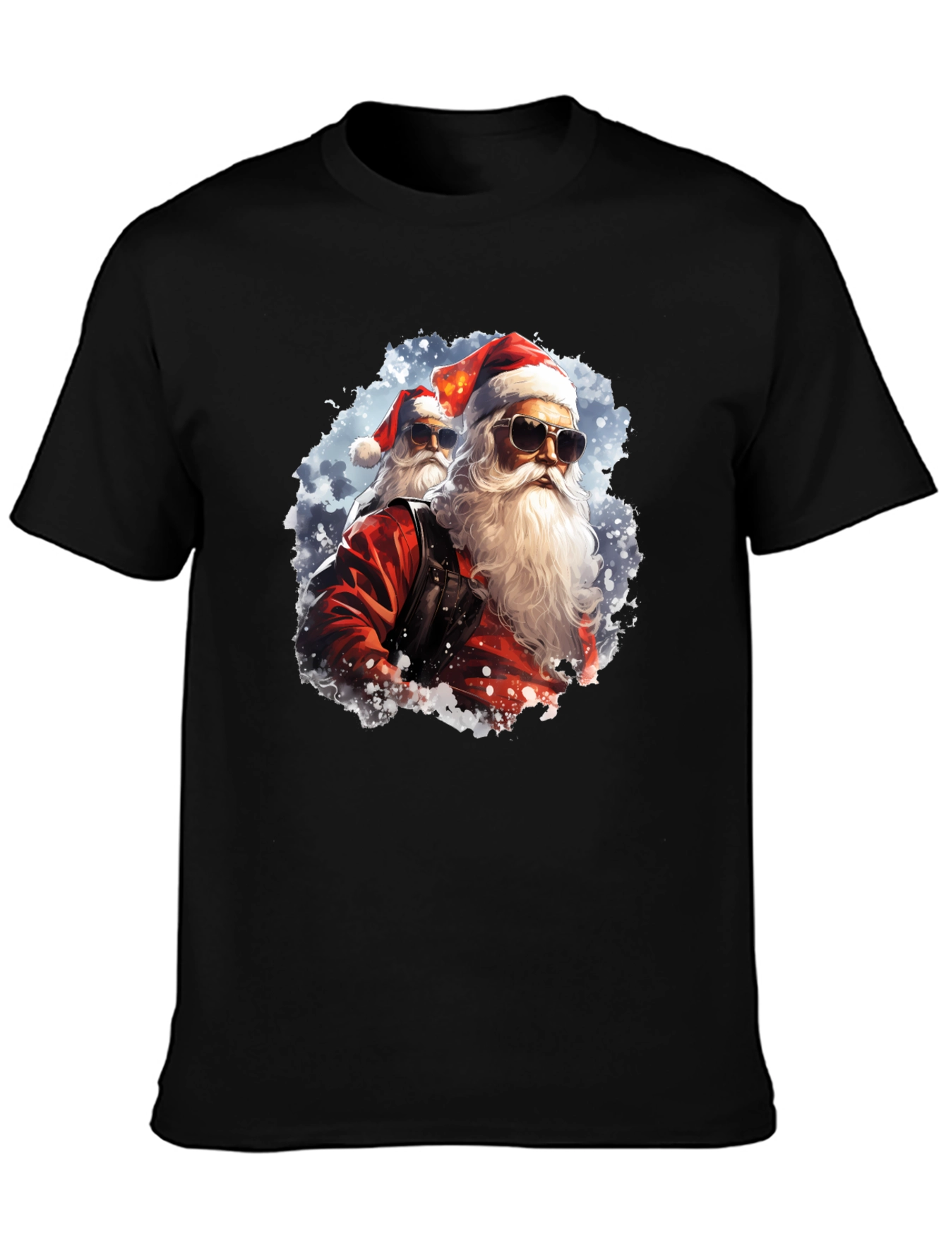 Cool Santa Graphic Tee - Holiday Fun!