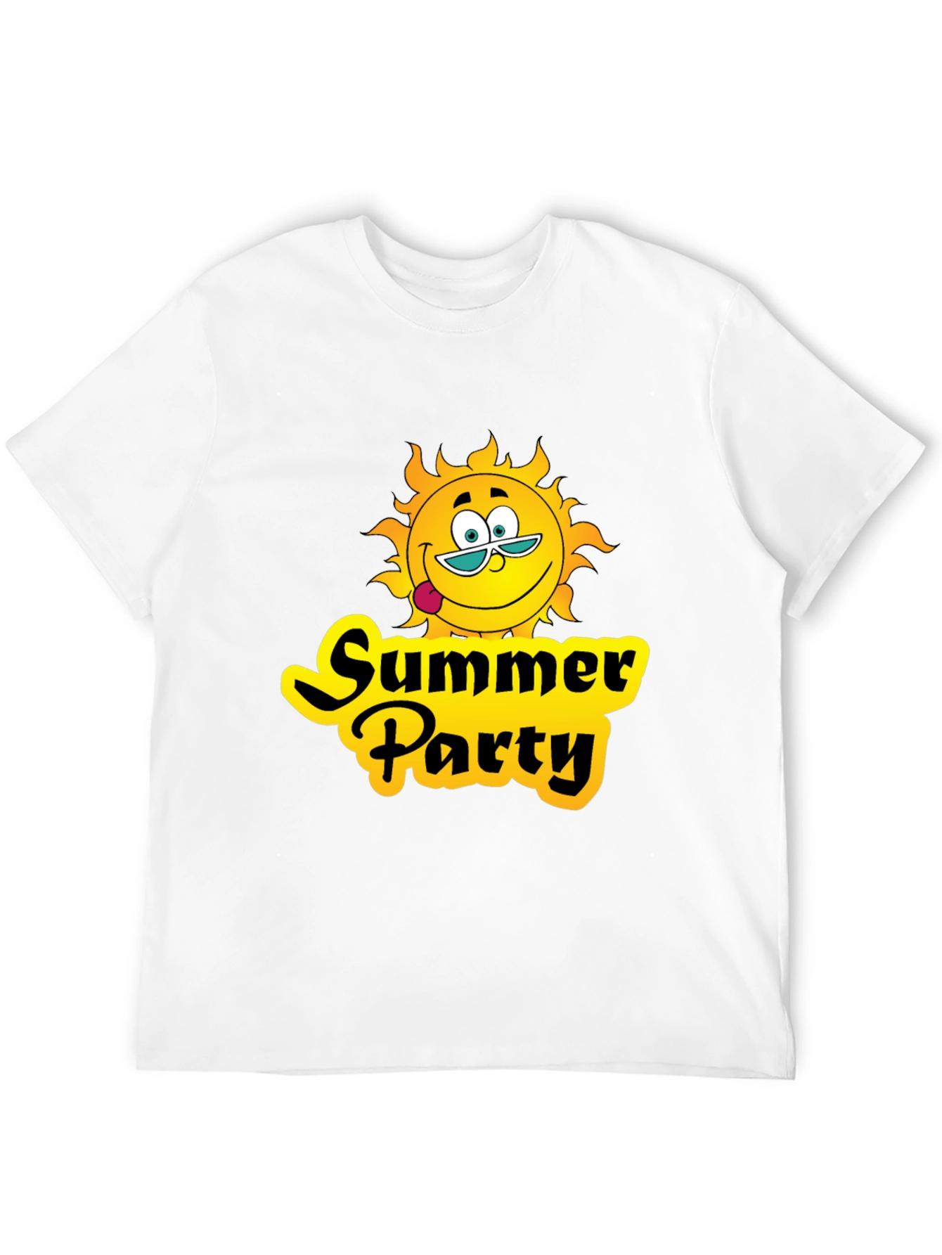 Summer Party T-Shirt - Black Graphic Tee