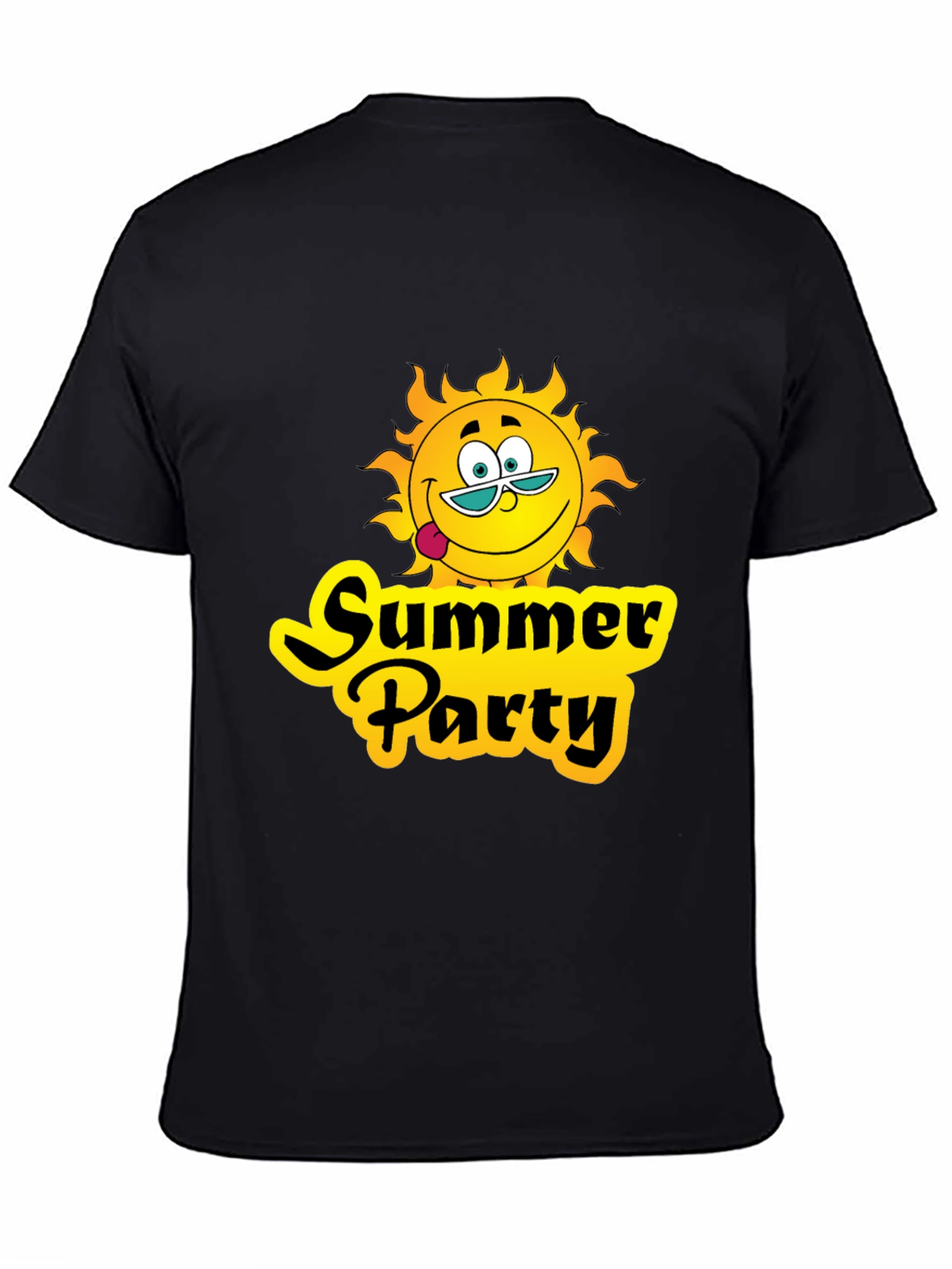 Summer Party T-Shirt - Black Graphic Tee