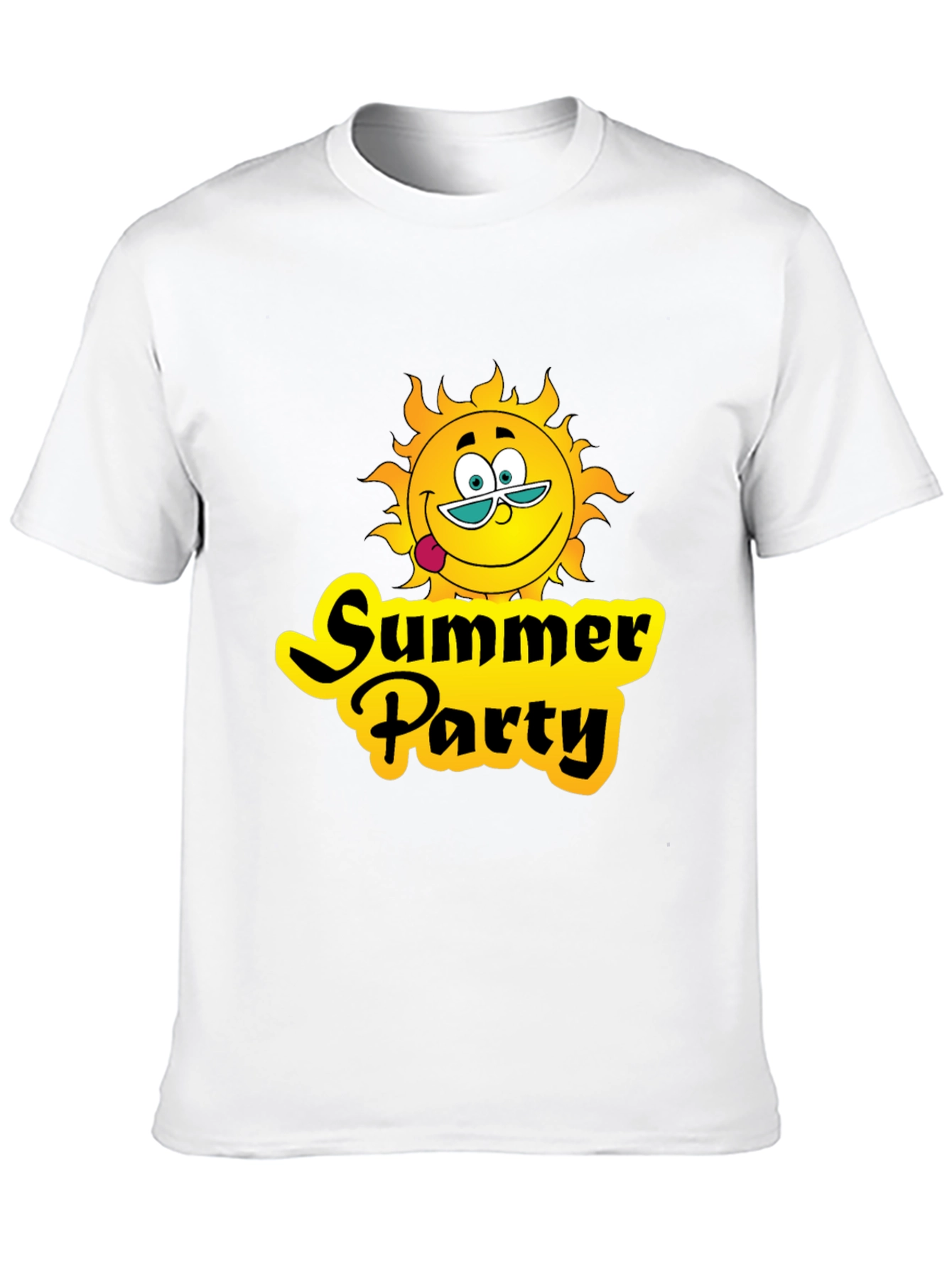 Summer Party T-Shirt - Black Graphic Tee