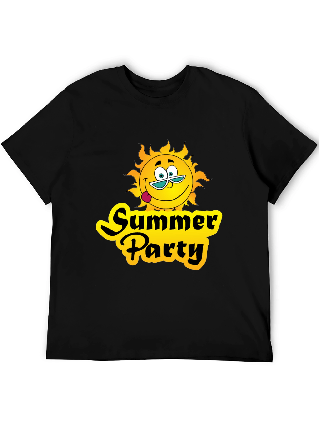 Summer Party T-Shirt - Black Graphic Tee