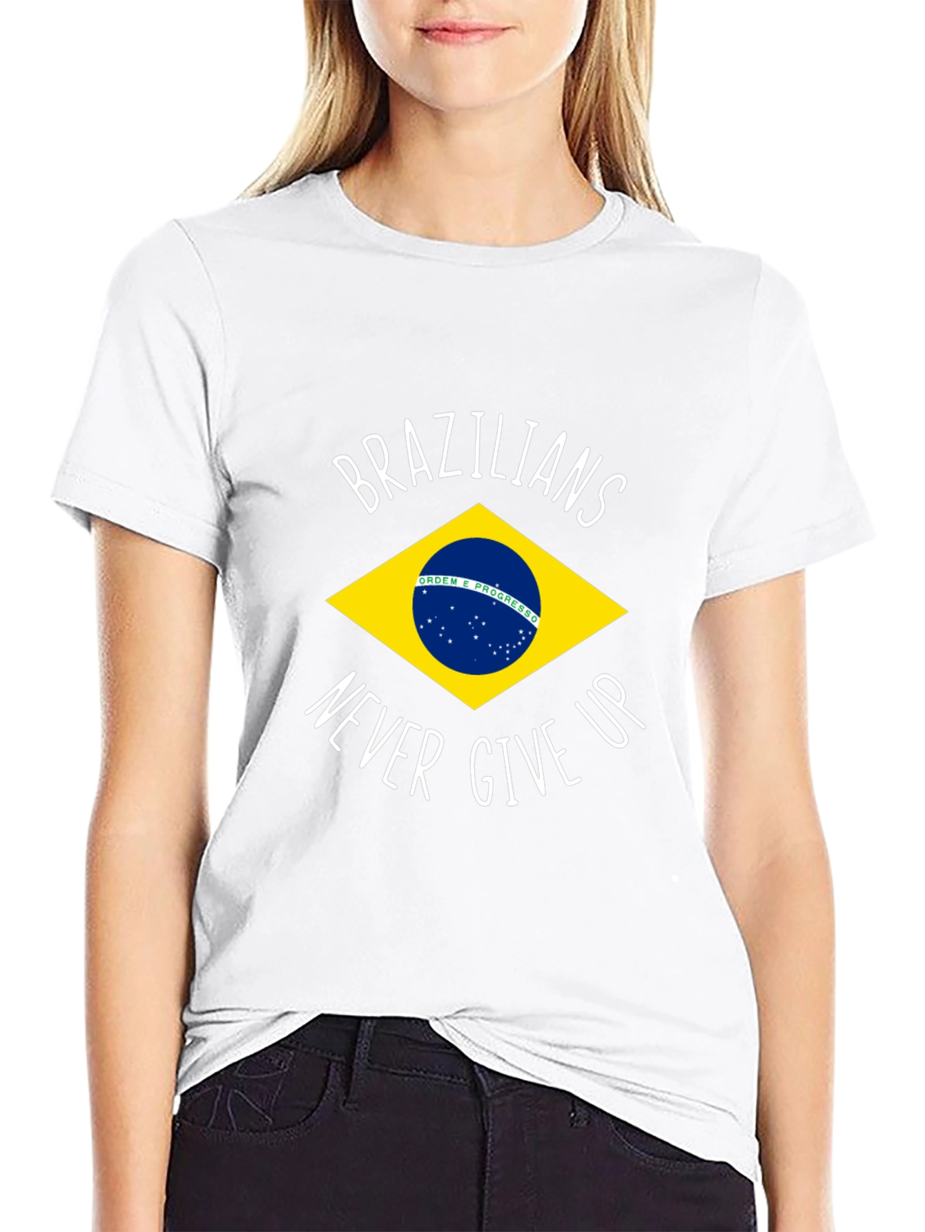 Brazilian Pride T-Shirt - Never Give Up