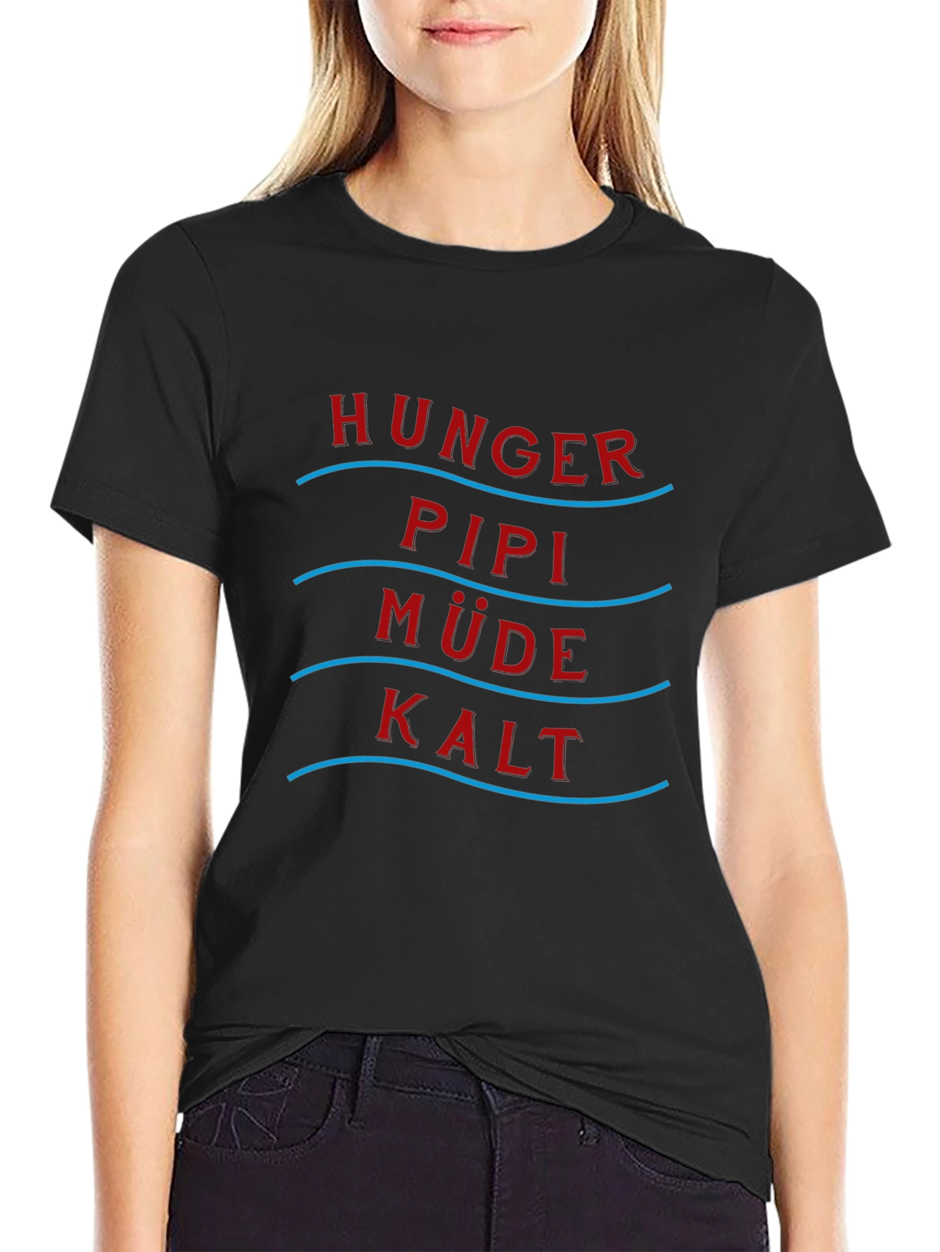 Hunger Pipi Mude Kalt Graphic Tee