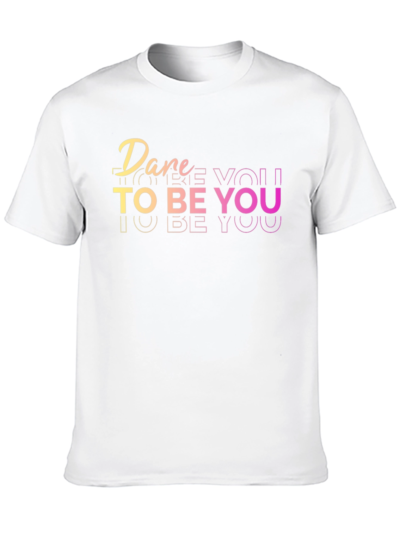 Dare To Be You Black Graphic Tee