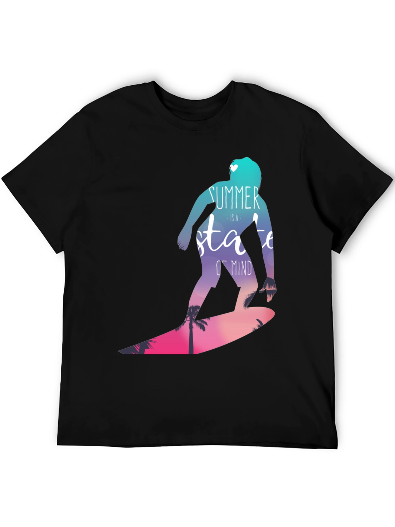 Summer State of Mind Graphic Tee - Black