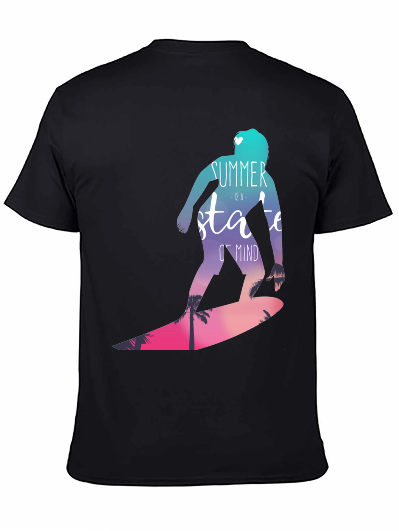Summer State of Mind Graphic Tee - Black