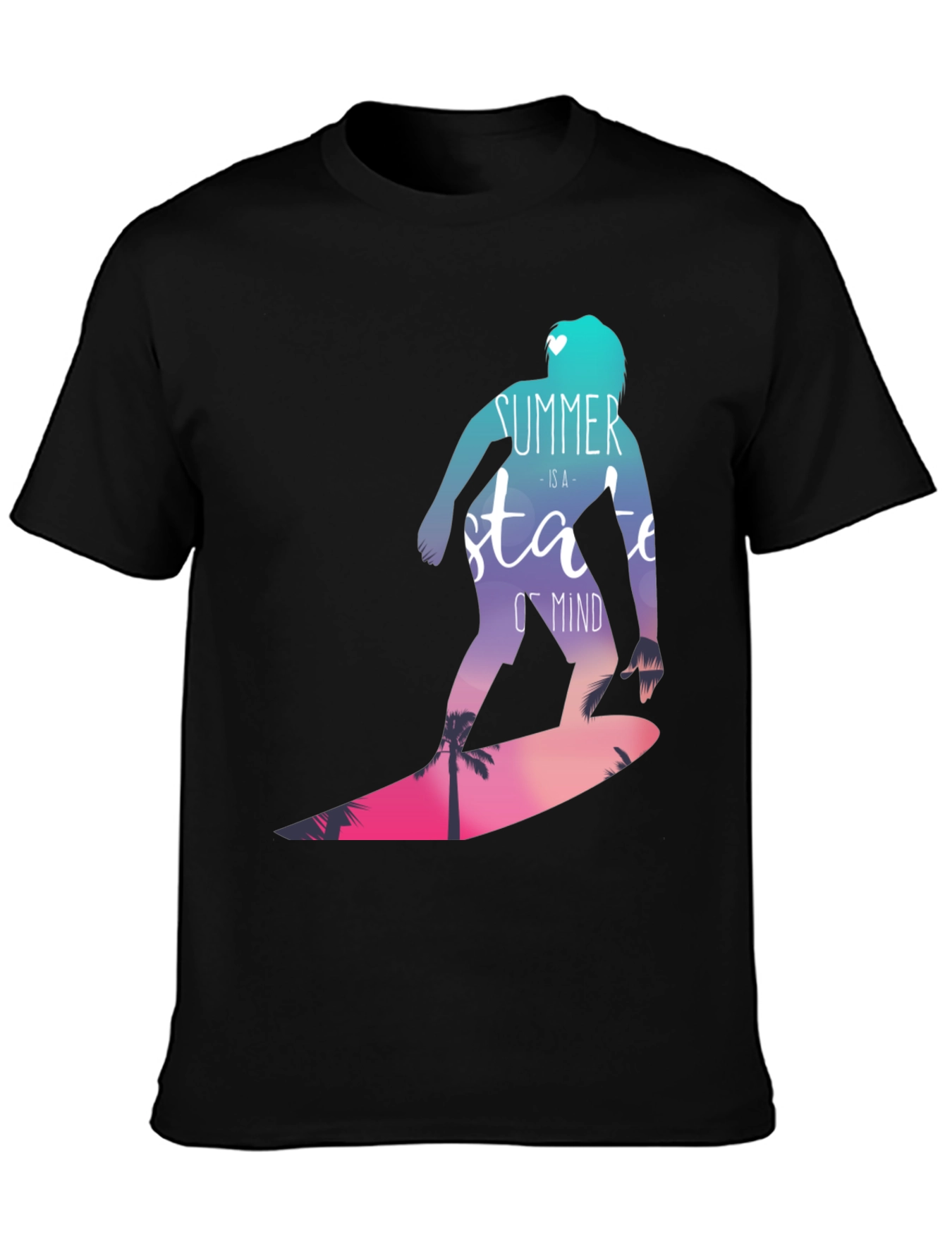 Summer State of Mind Graphic Tee - Black