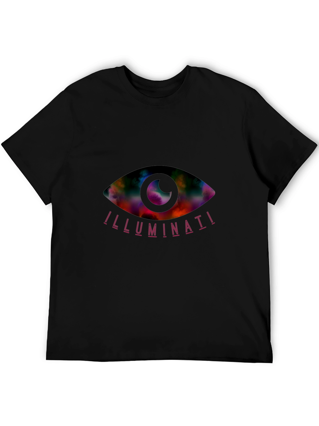 Illuminati Eye Graphic Tee - Mens Black T-Shirt