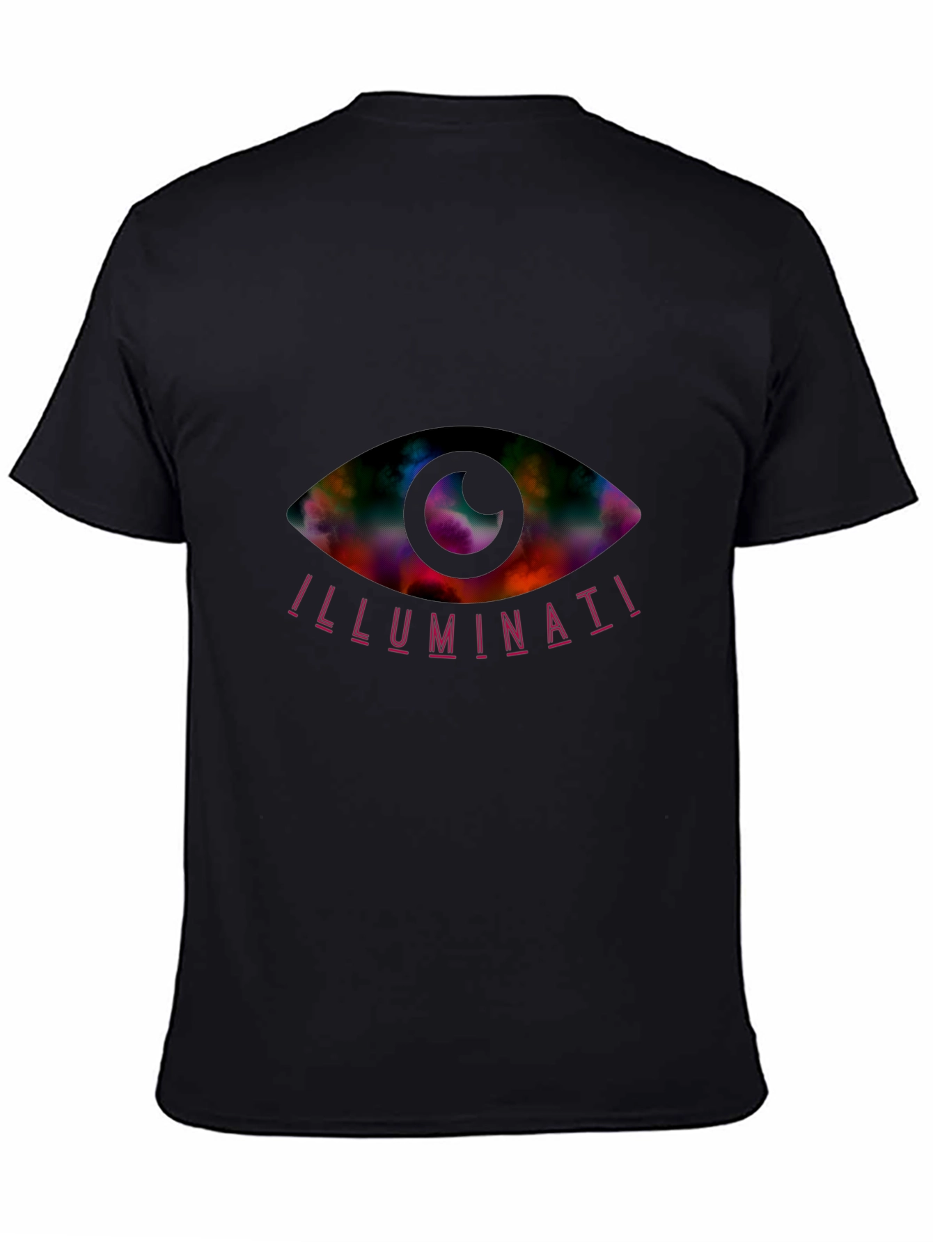 Illuminati Eye Graphic Tee - Mens Black T-Shirt
