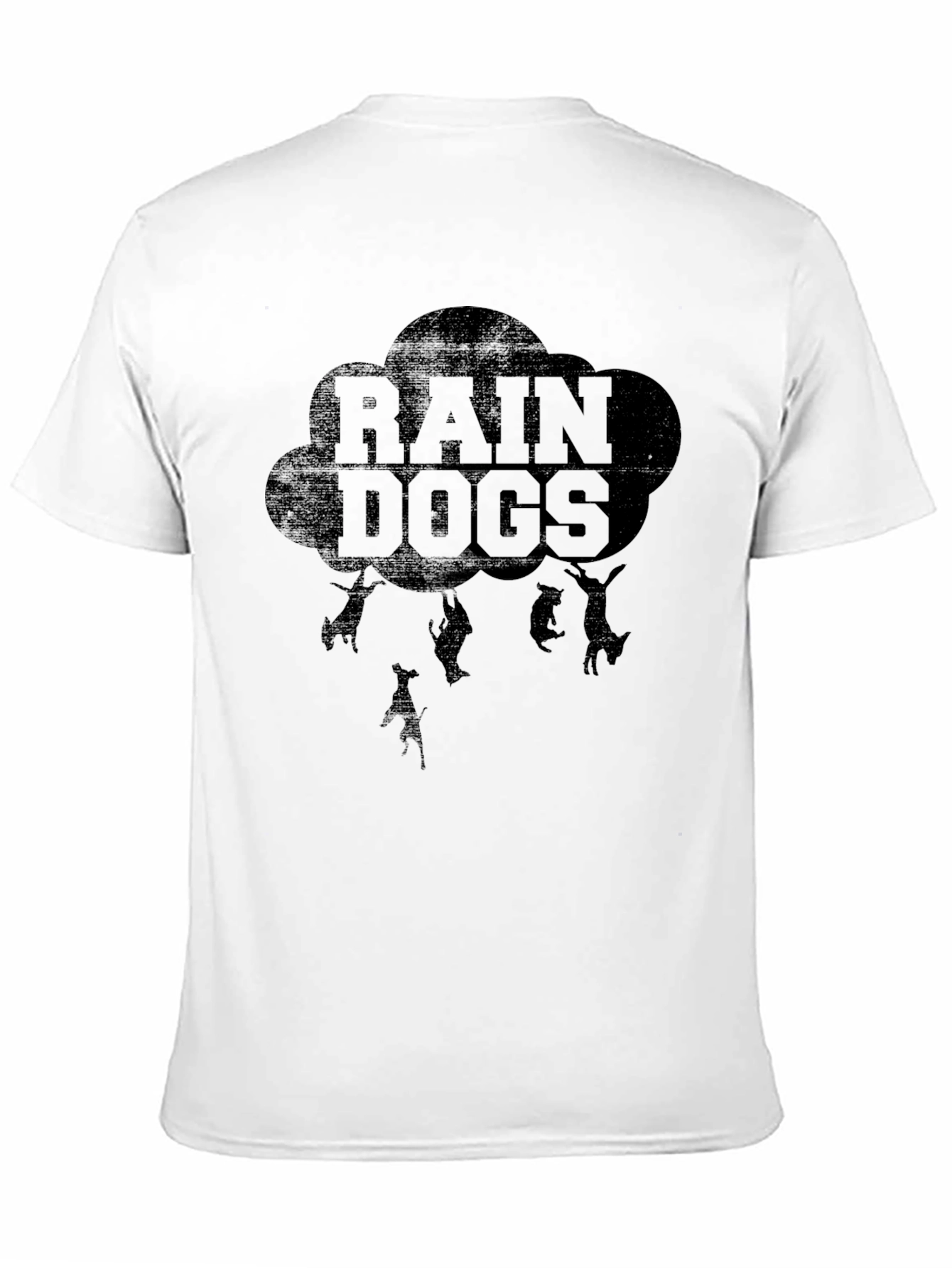 Rain Dogs Graphic Tee - Black Cotton T-Shirt