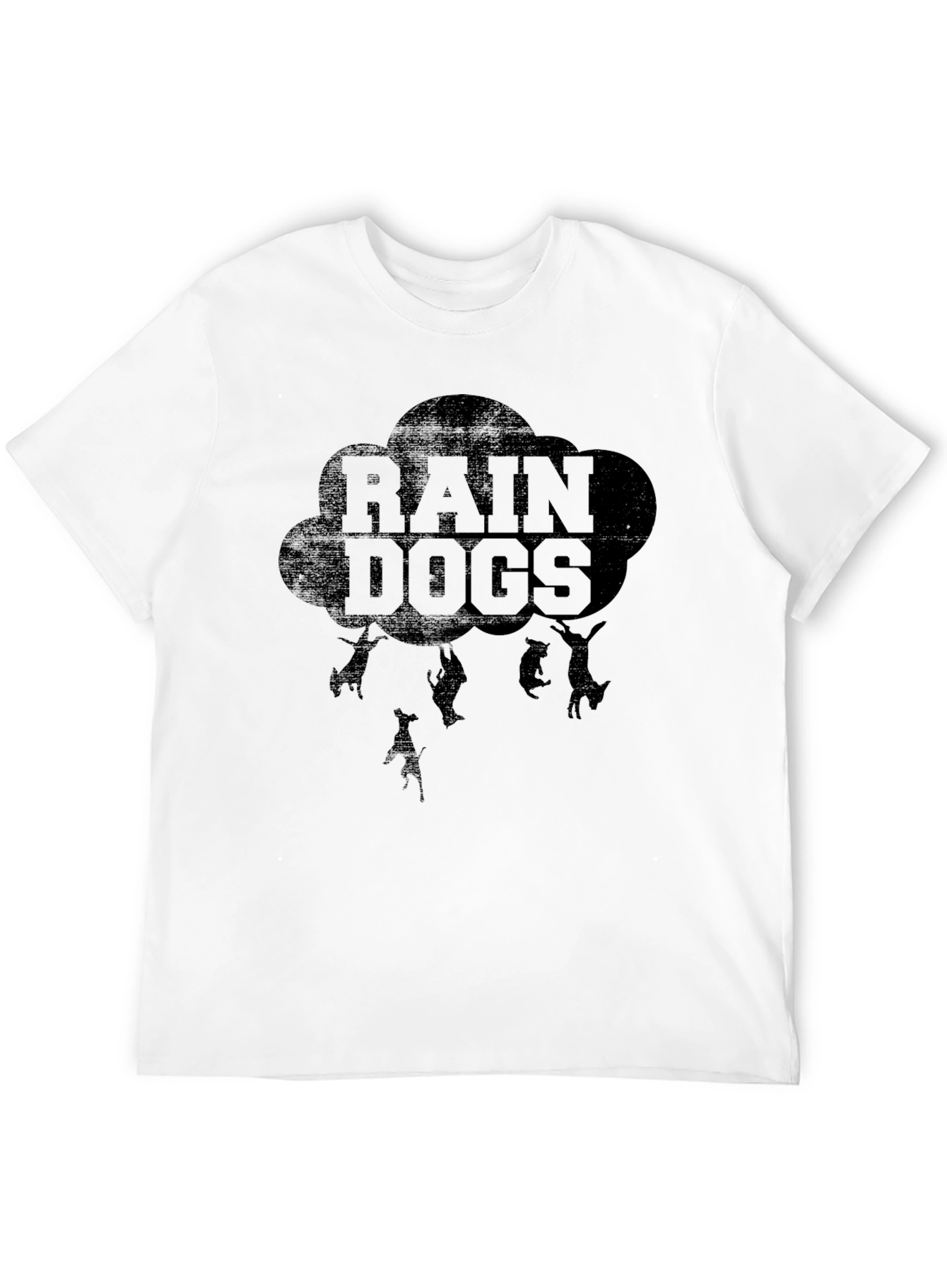 Rain Dogs Graphic Tee - Black Cotton T-Shirt