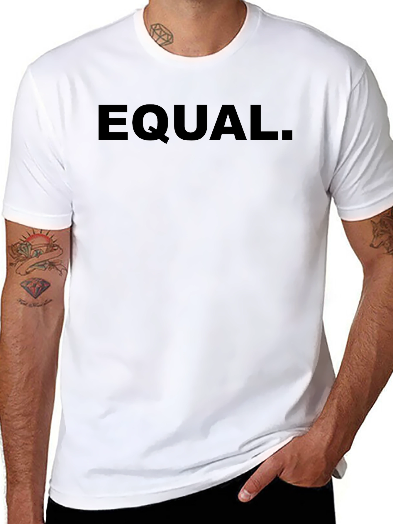 EQUAL. Black T-Shirt - Equality Statement