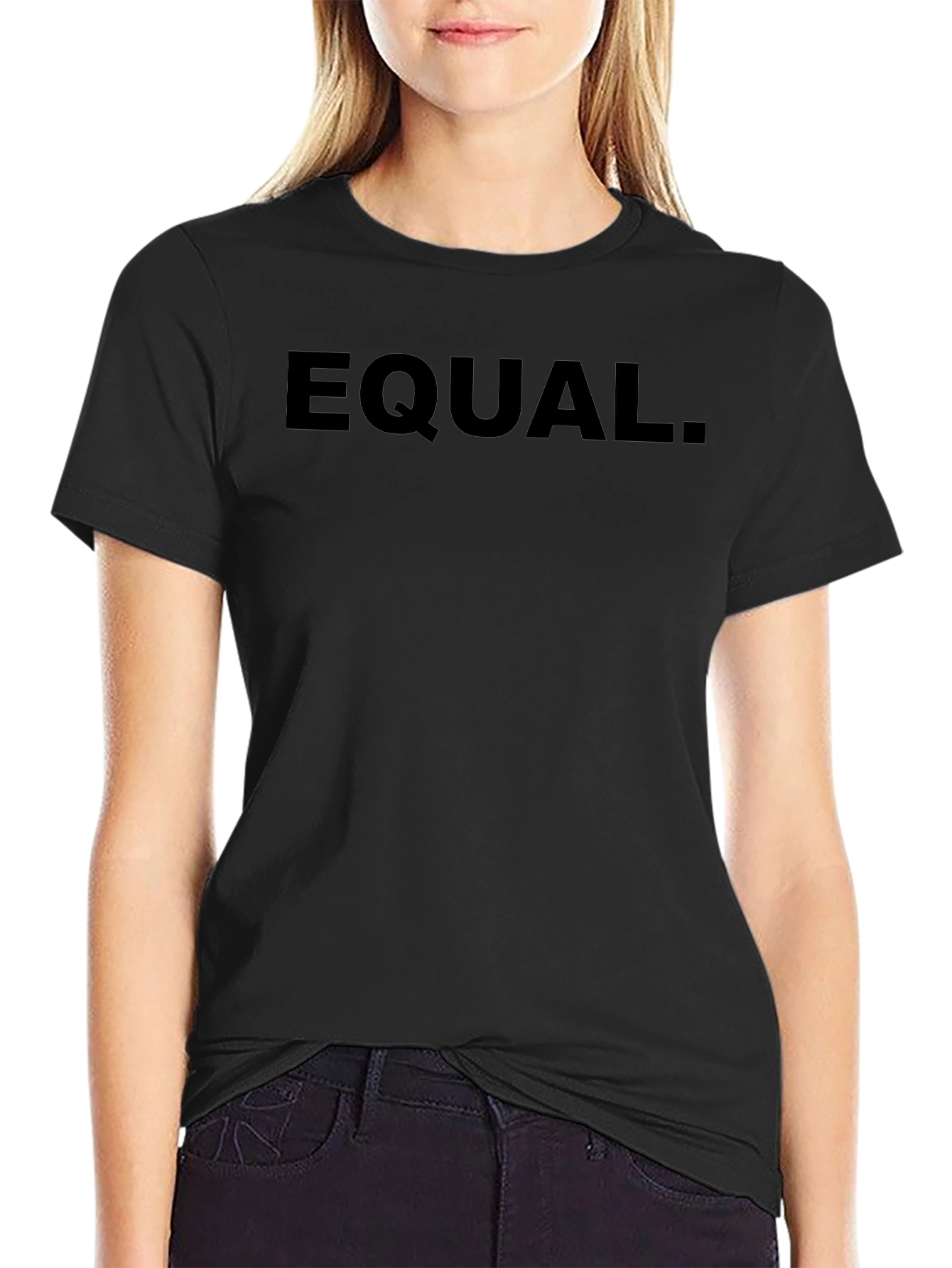 EQUAL. Black T-Shirt - Equality Statement