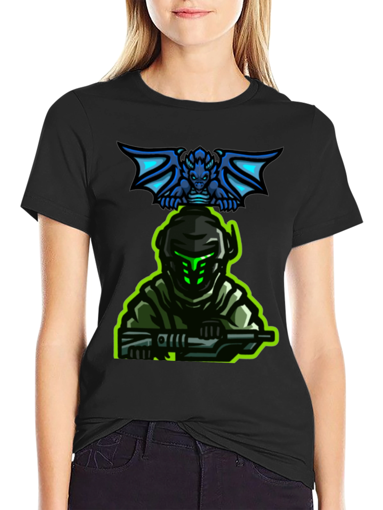 Gaming T-Shirt: Dragon Rider Soldier