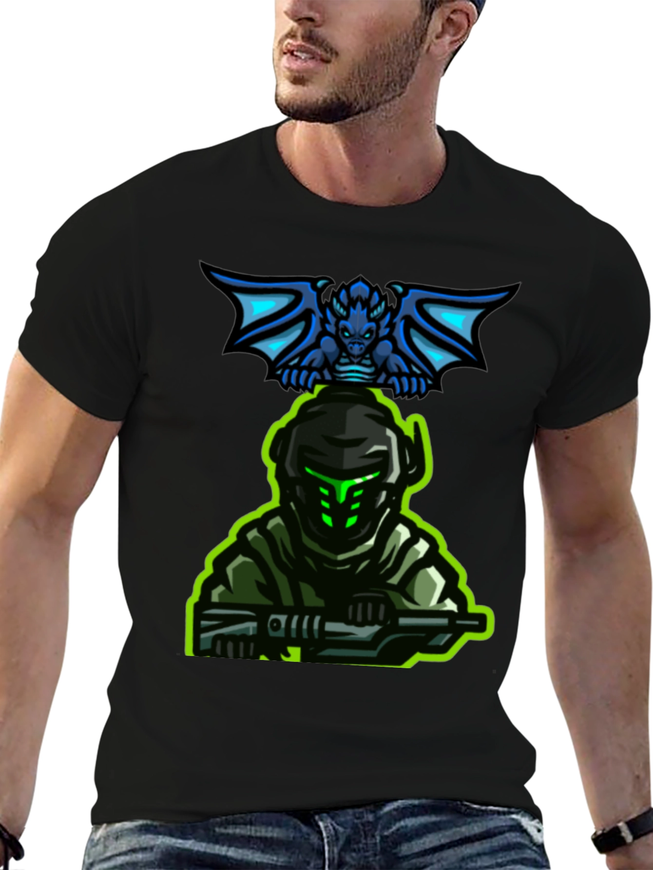 Gaming T-Shirt: Dragon Rider Soldier