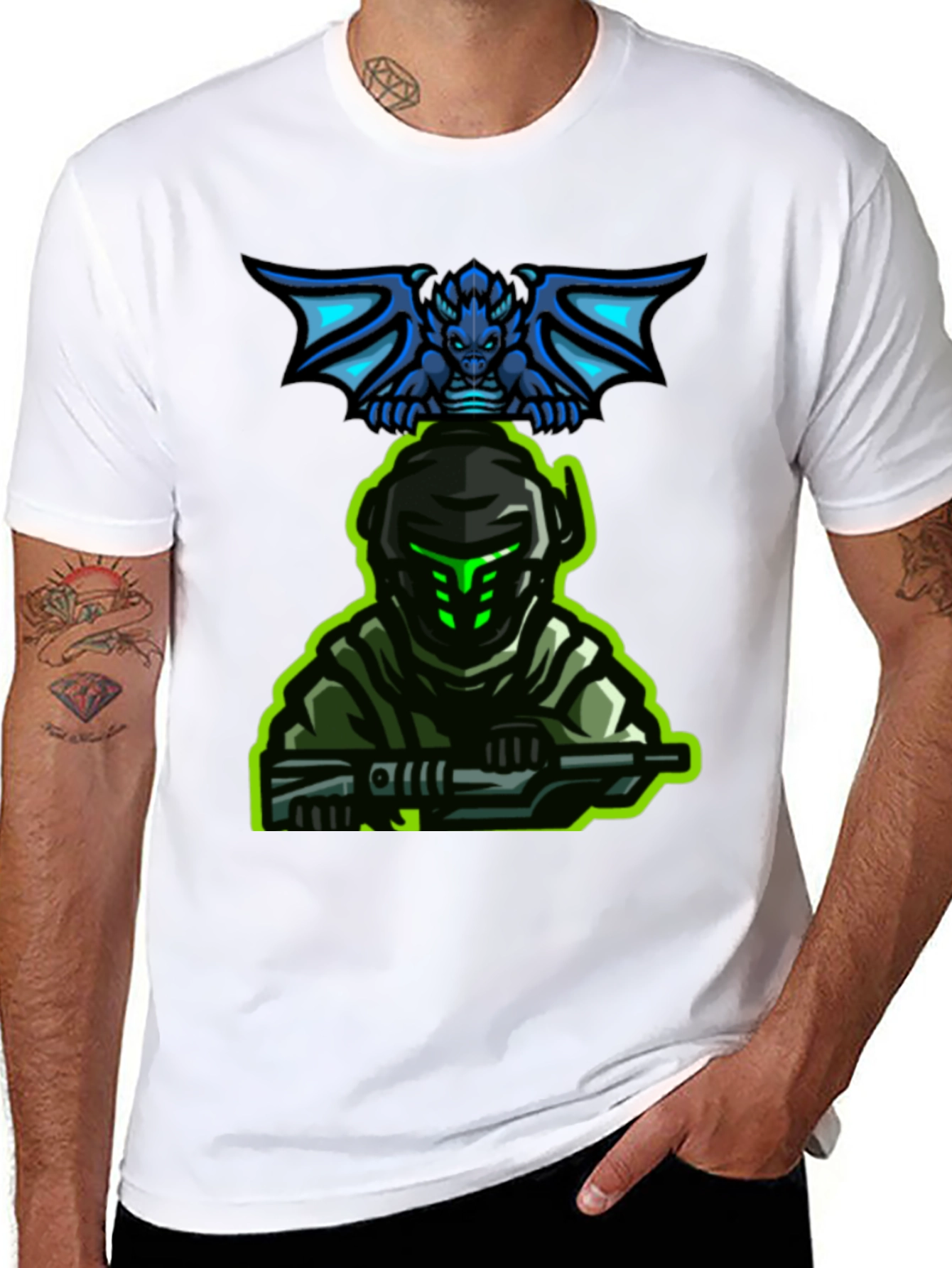 Gaming T-Shirt: Dragon Rider Soldier