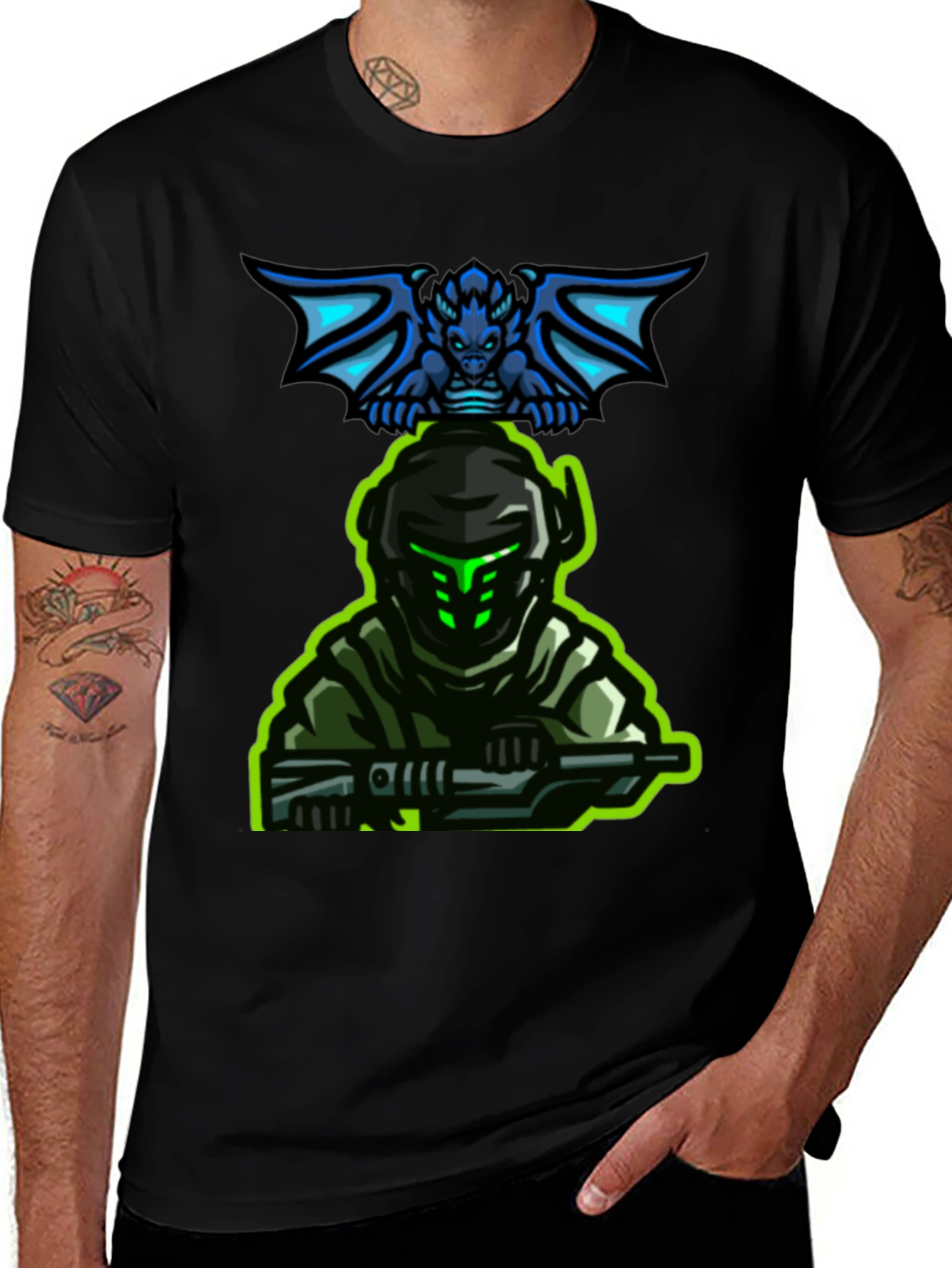 Gaming T-Shirt: Dragon Rider Soldier
