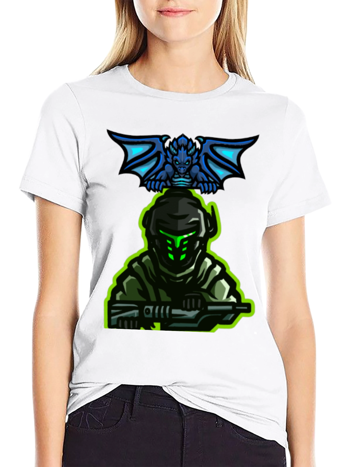 Gaming T-Shirt: Dragon Rider Soldier
