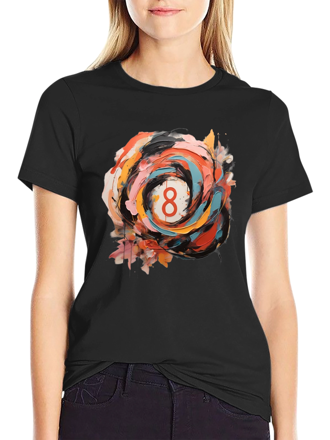 Abstract Number 8 Graphic Tee
