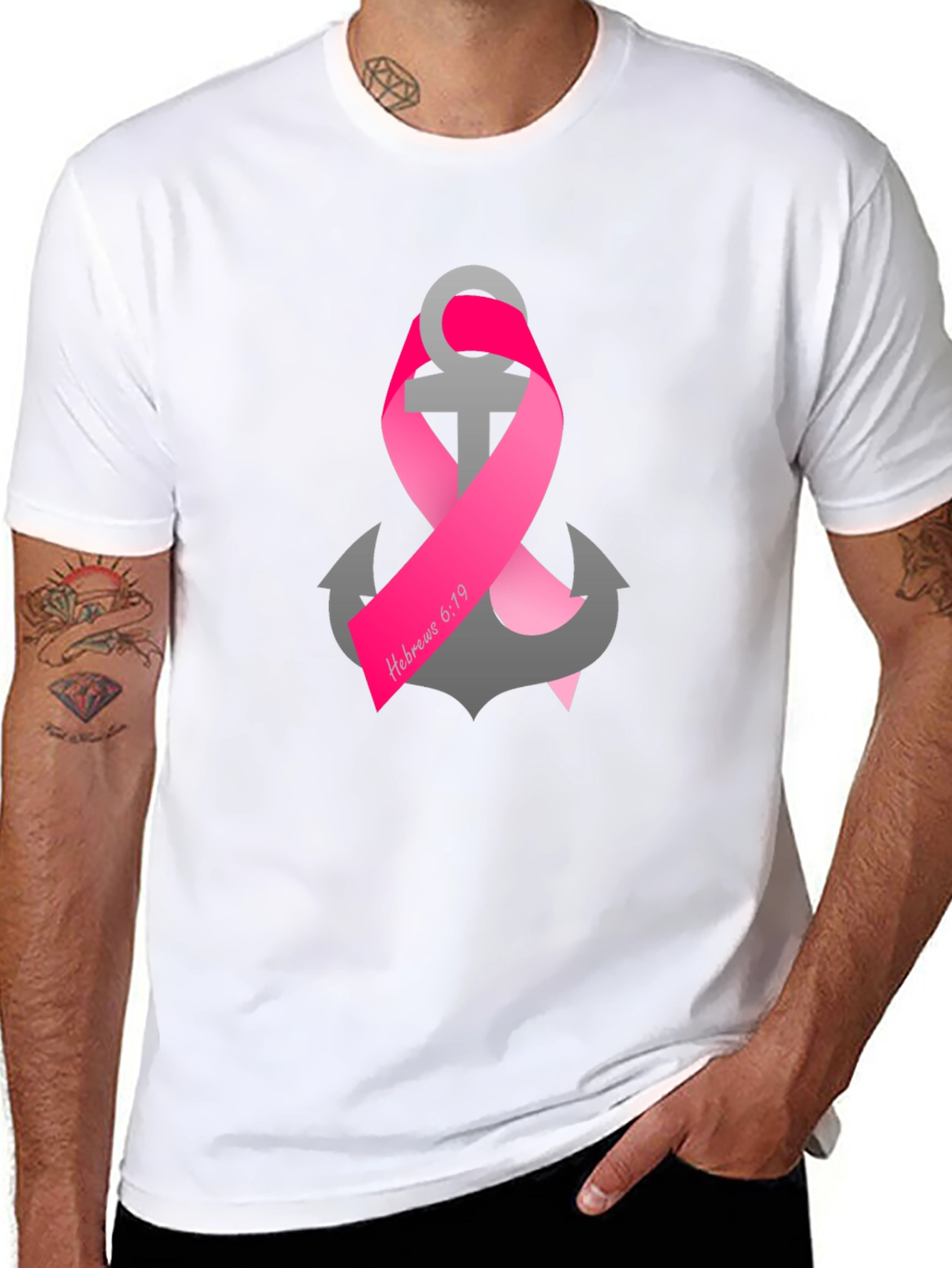 Hope Anchor Ribbon T-Shirt