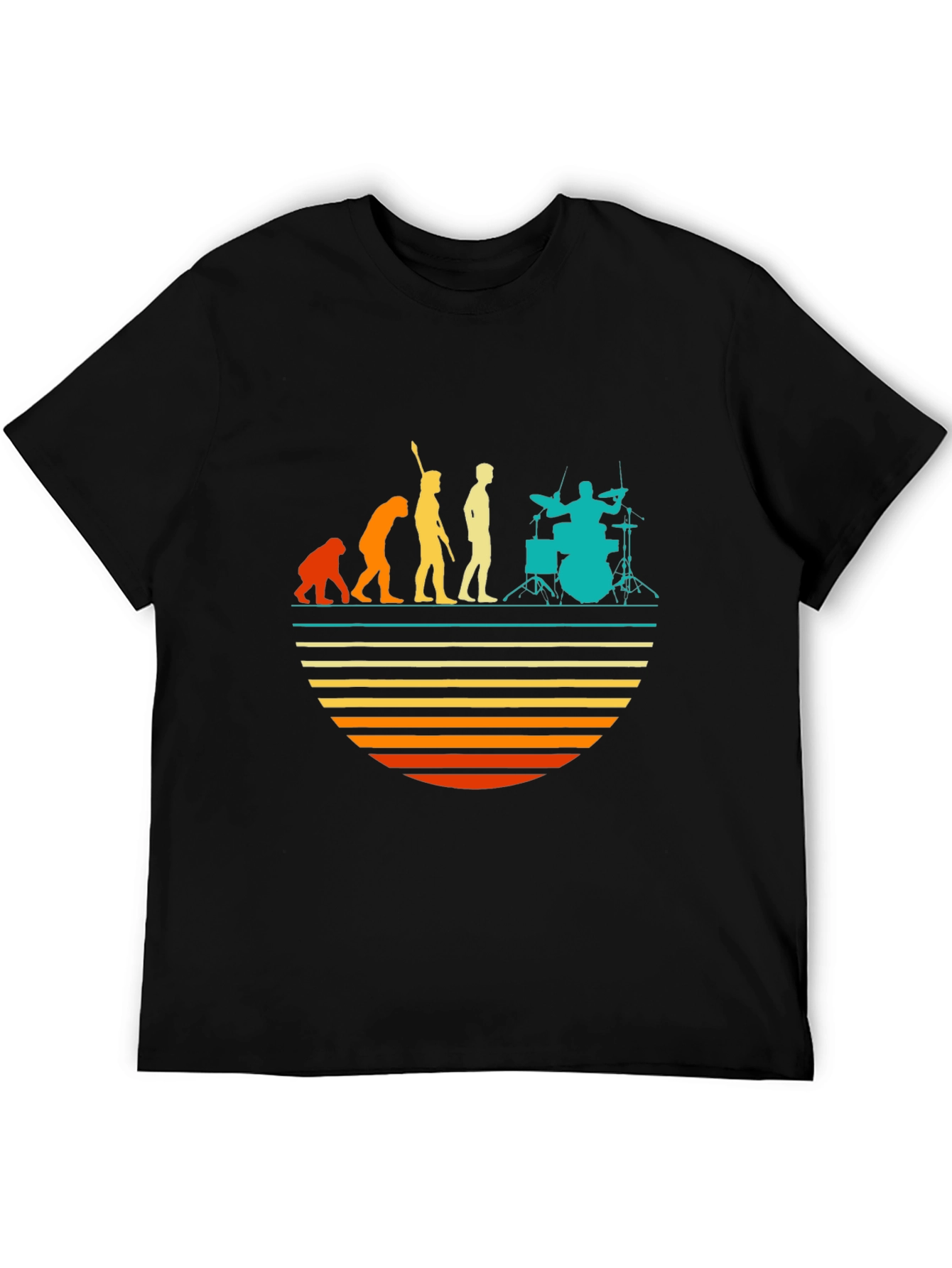 Evolution of Drummer Graphic T-Shirt