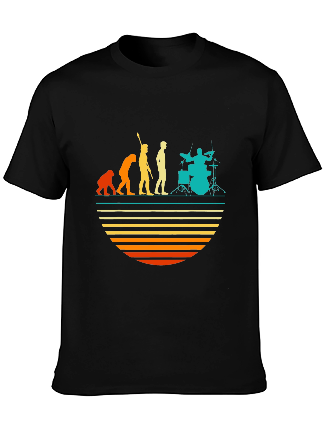 Evolution of Drummer Graphic T-Shirt