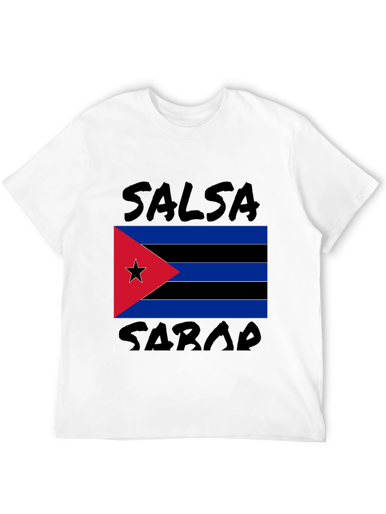 Salsa Sarab T-Shirt: Cuban Flag Design