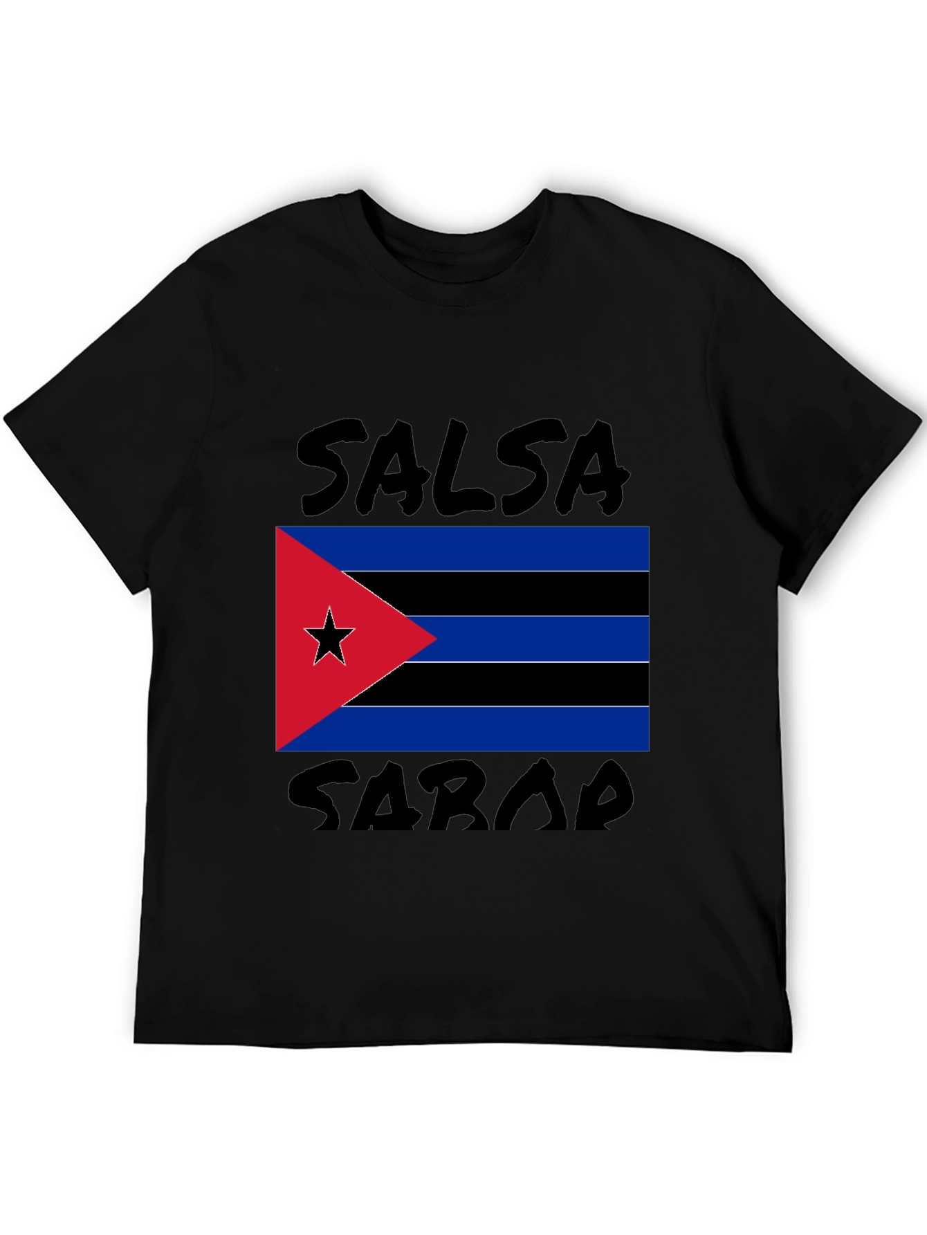 Salsa Sarab T-Shirt: Cuban Flag Design