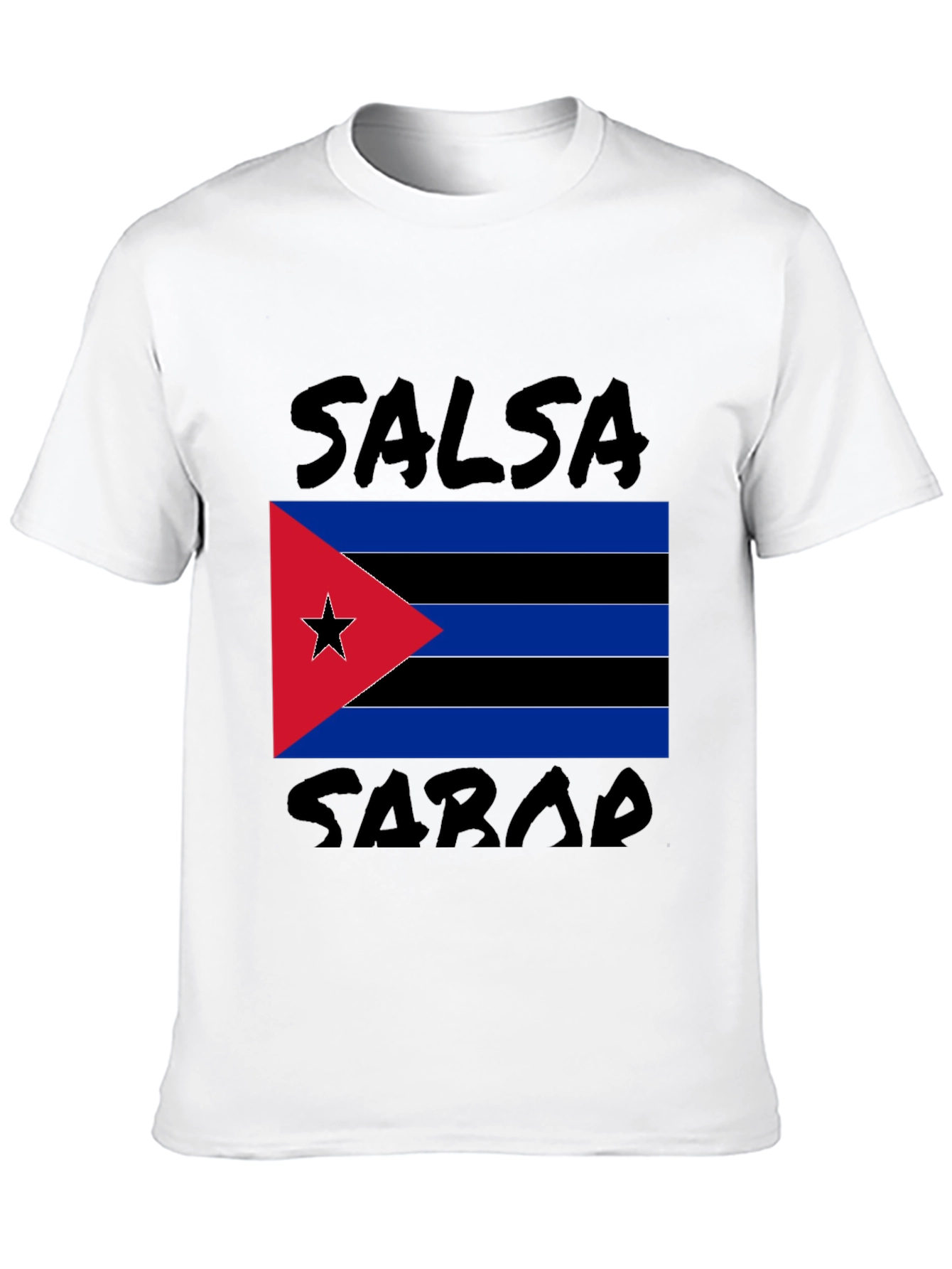 Salsa Sarab T-Shirt: Cuban Flag Design