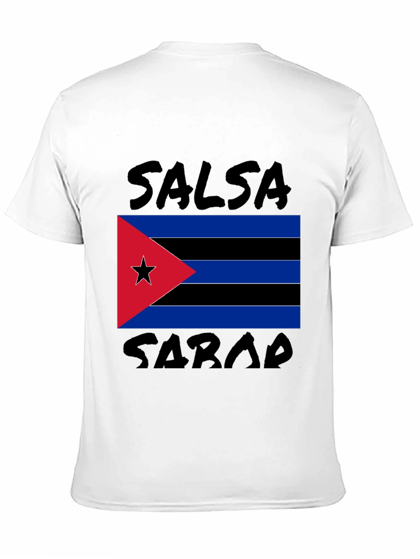 Salsa Sarab T-Shirt: Cuban Flag Design