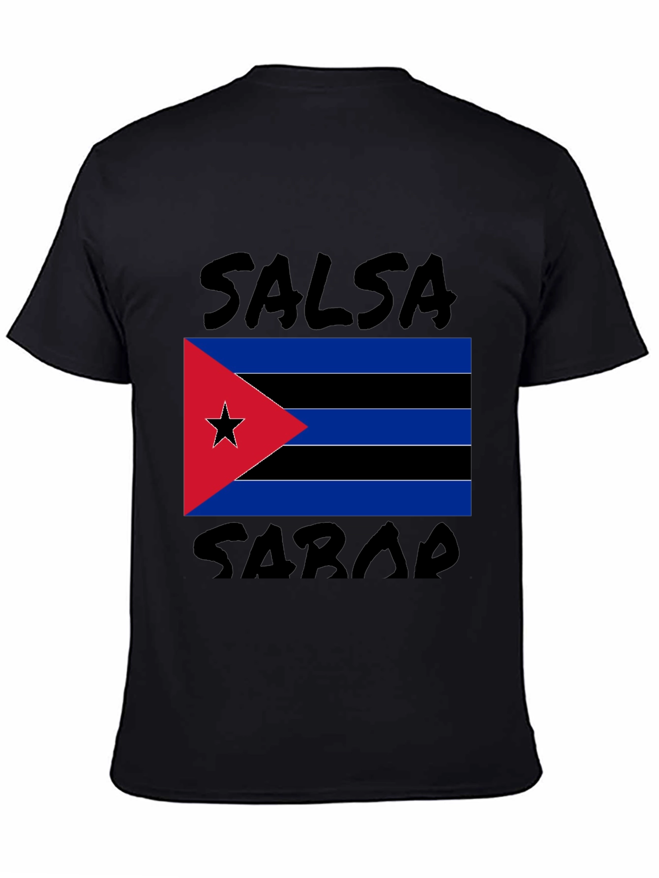 Salsa Sarab T-Shirt: Cuban Flag Design