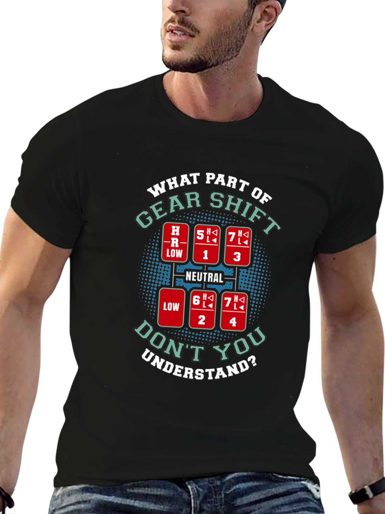 Gear Shift T-Shirt - Funny Trucker Tee