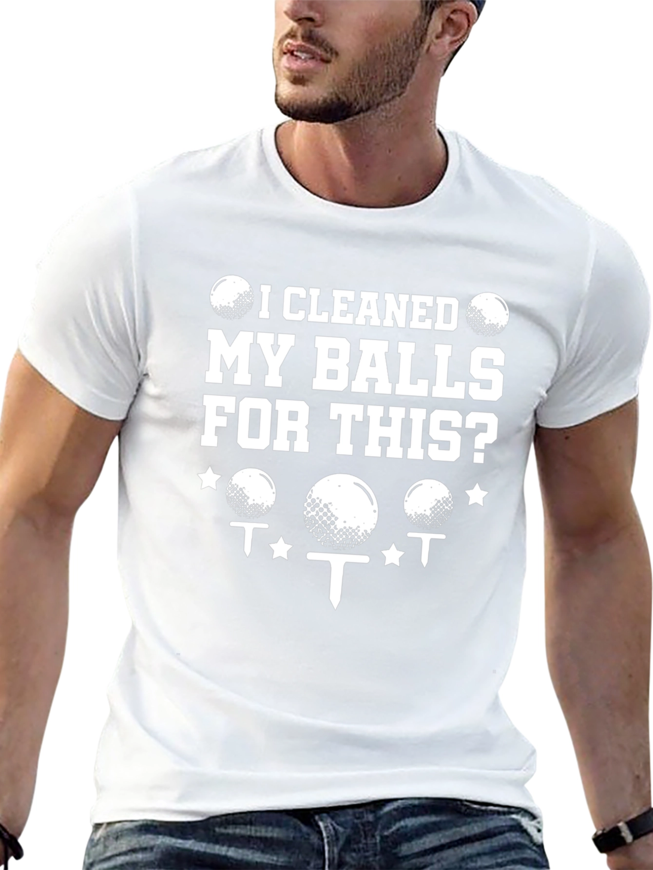 Funny Golf T-Shirt - I Cleaned My Balls