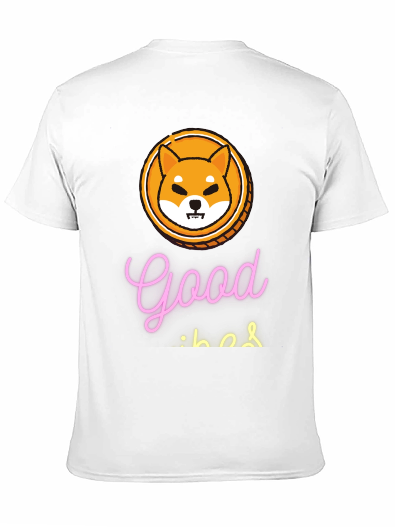 Good Vibes Shiba Coin Black T-Shirt