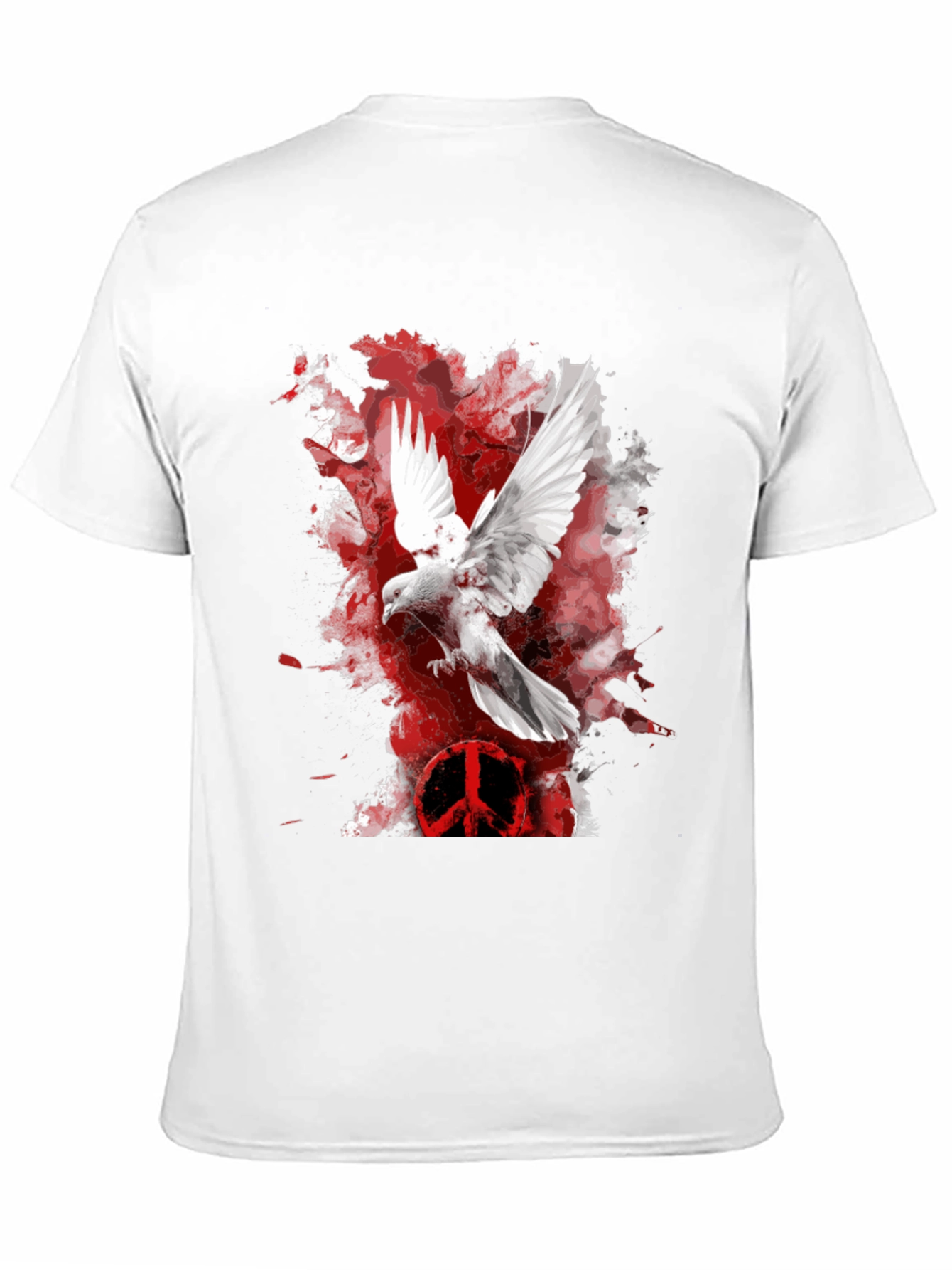 Dove Peace Sign Graphic T-Shirt